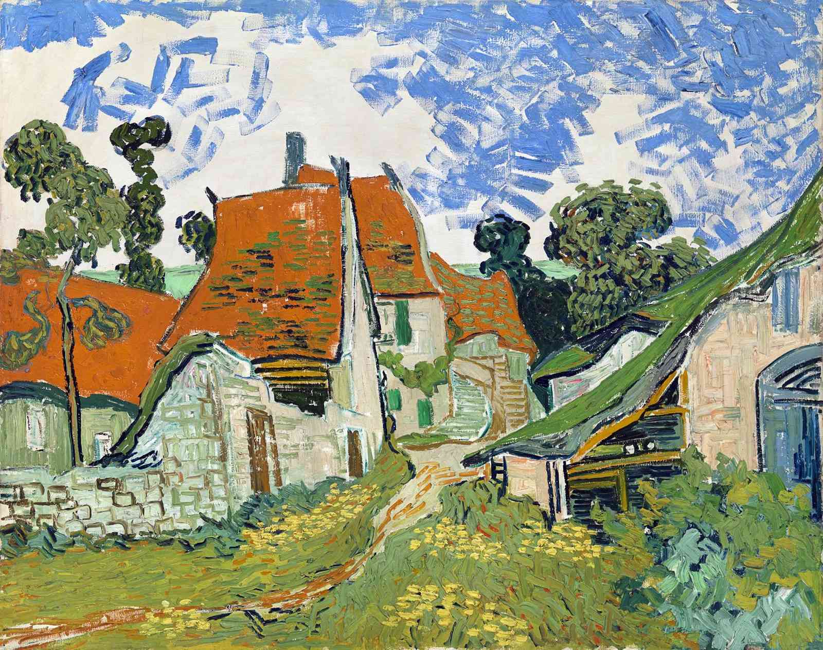 Vincent's Rural Village Scene Wall Art