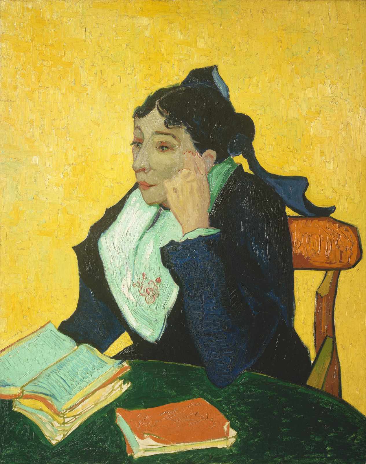 Vintage Woman Reading Wall Art - Post-Impressionist Art