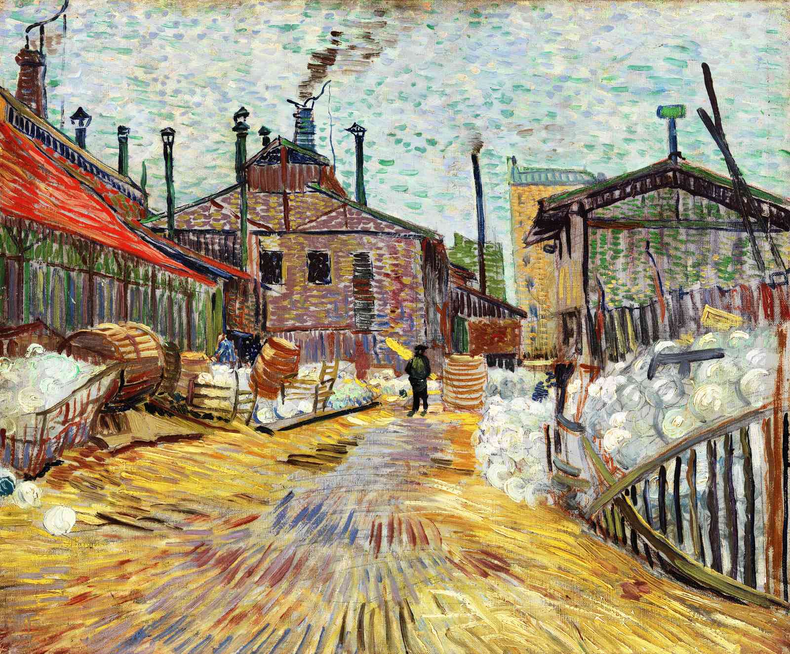 Van Gogh's Industrial Scene Wall Art
