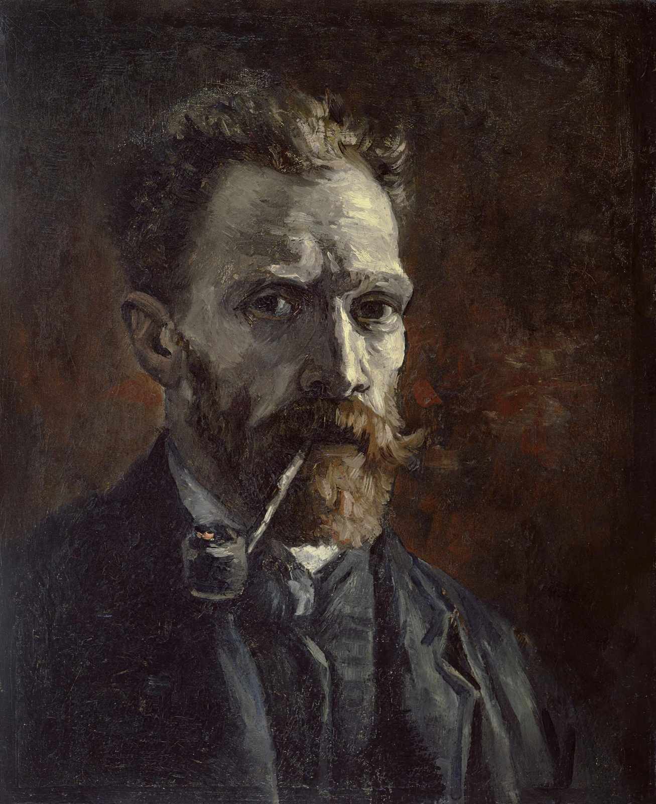 Van Gogh Self Portrait Pipe Wall Art Art