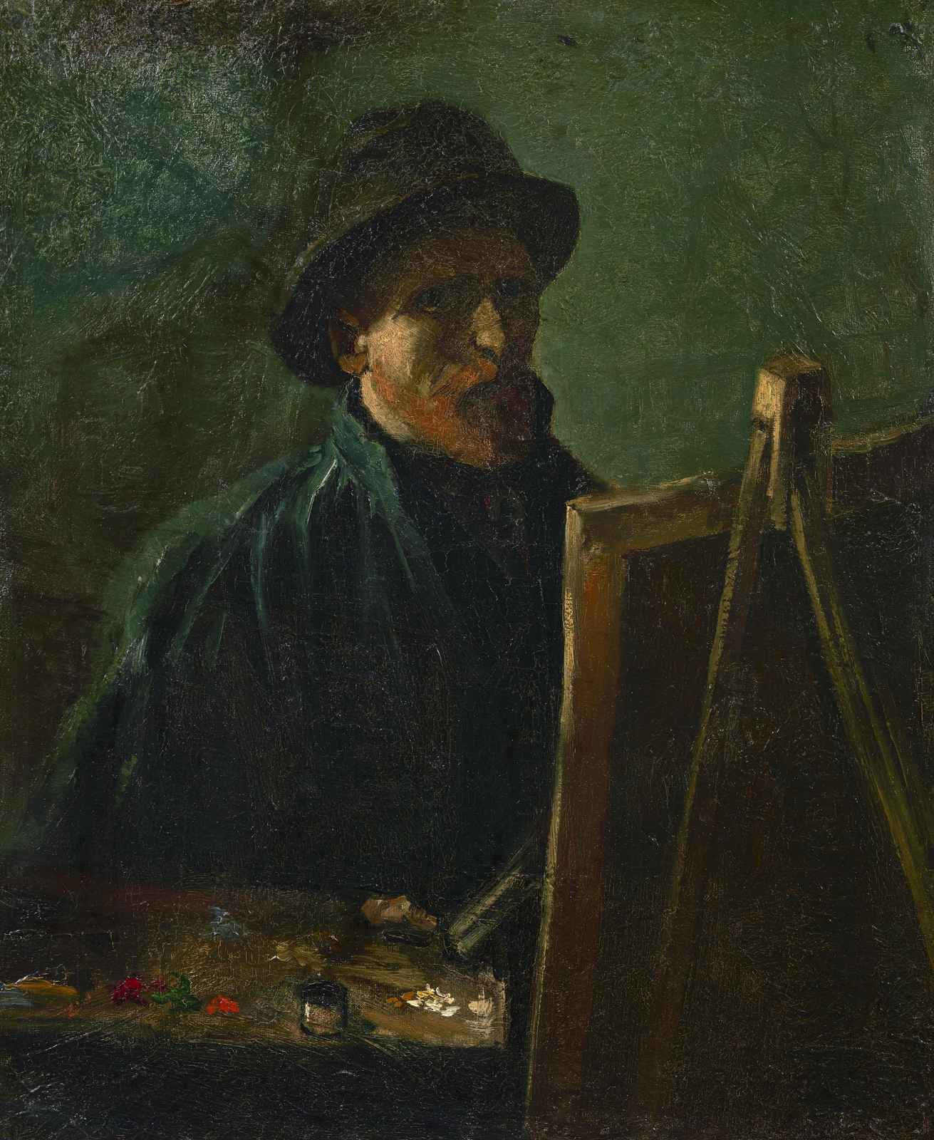 Intense Artist Self-Portrait Wall Art