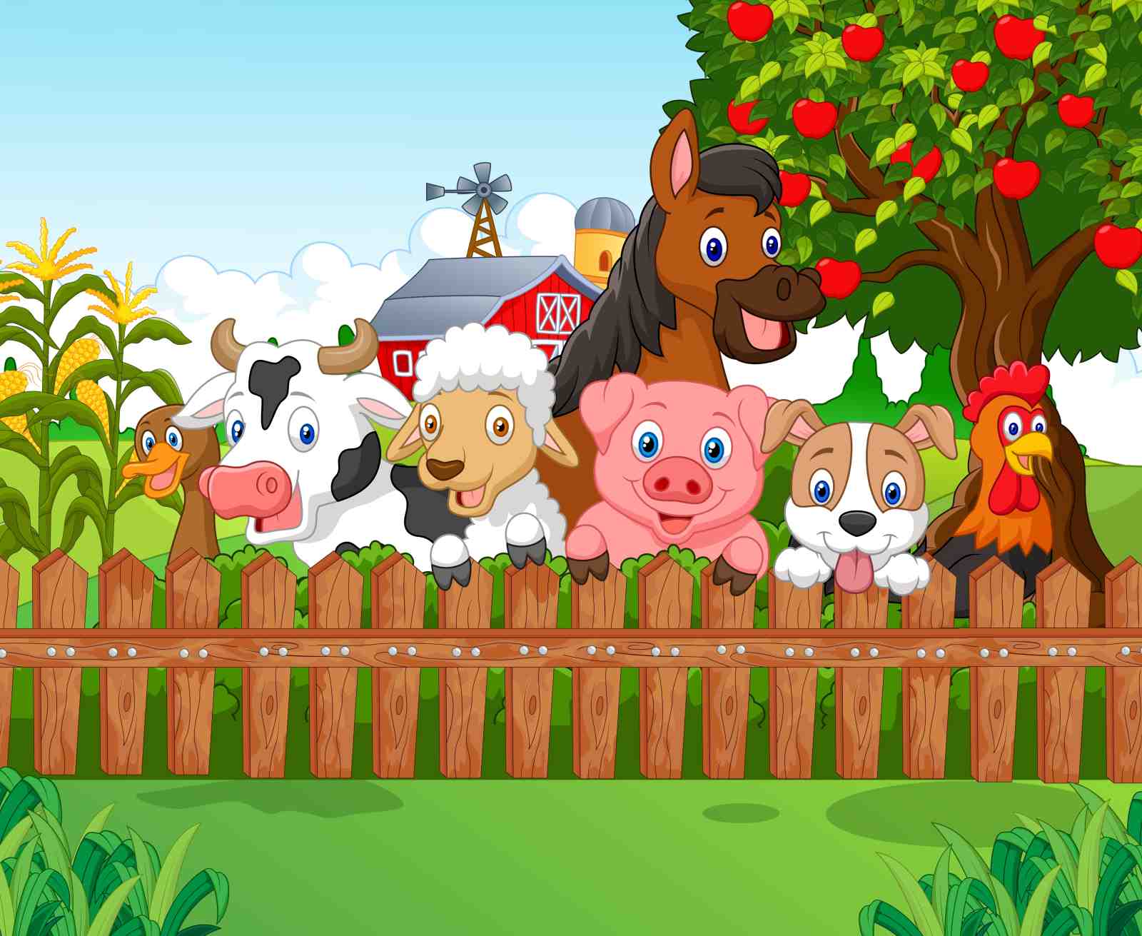Farmyard Friends Adorable Animals Wall Art