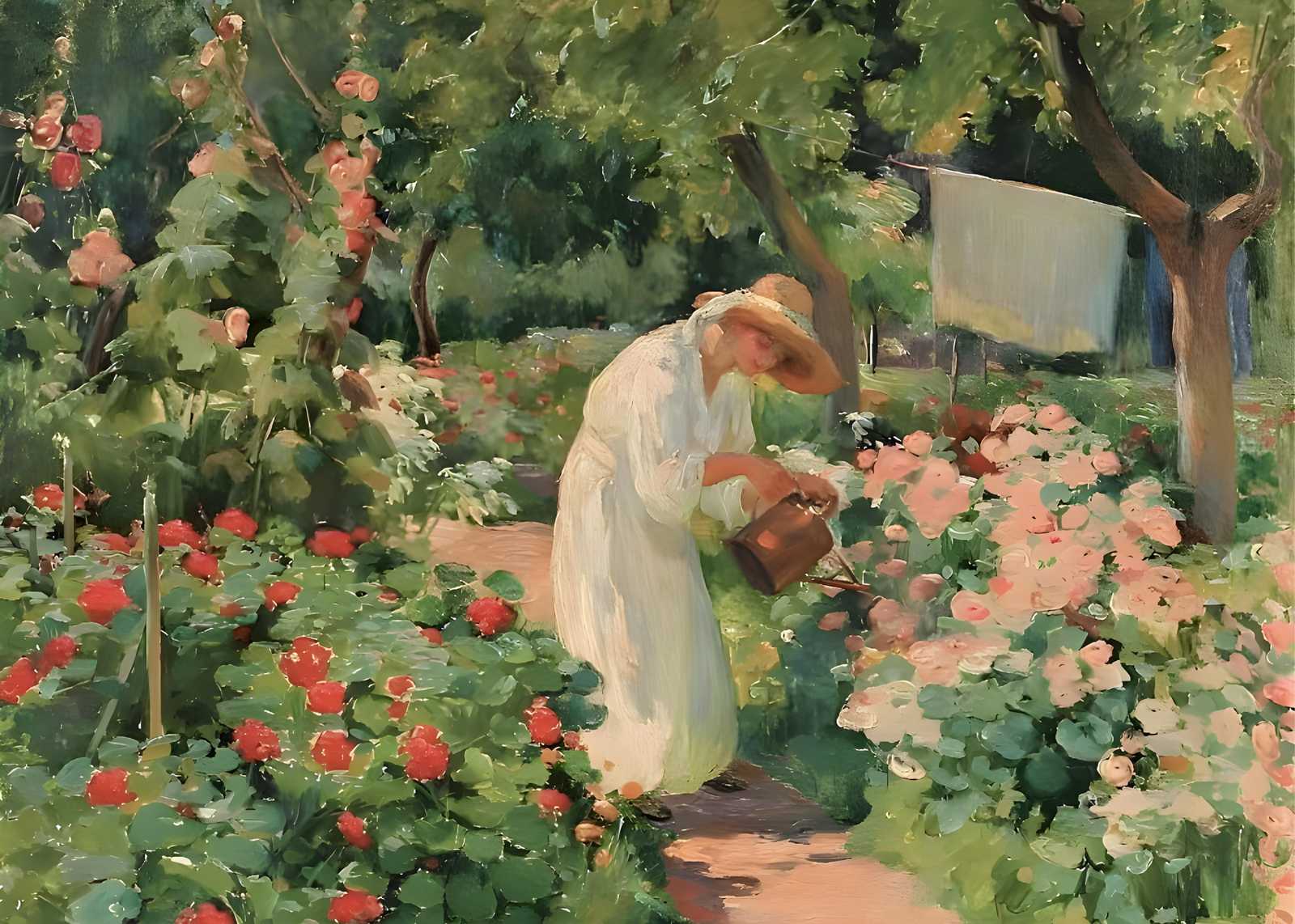 Impressionist Garden Serenity Wall Art