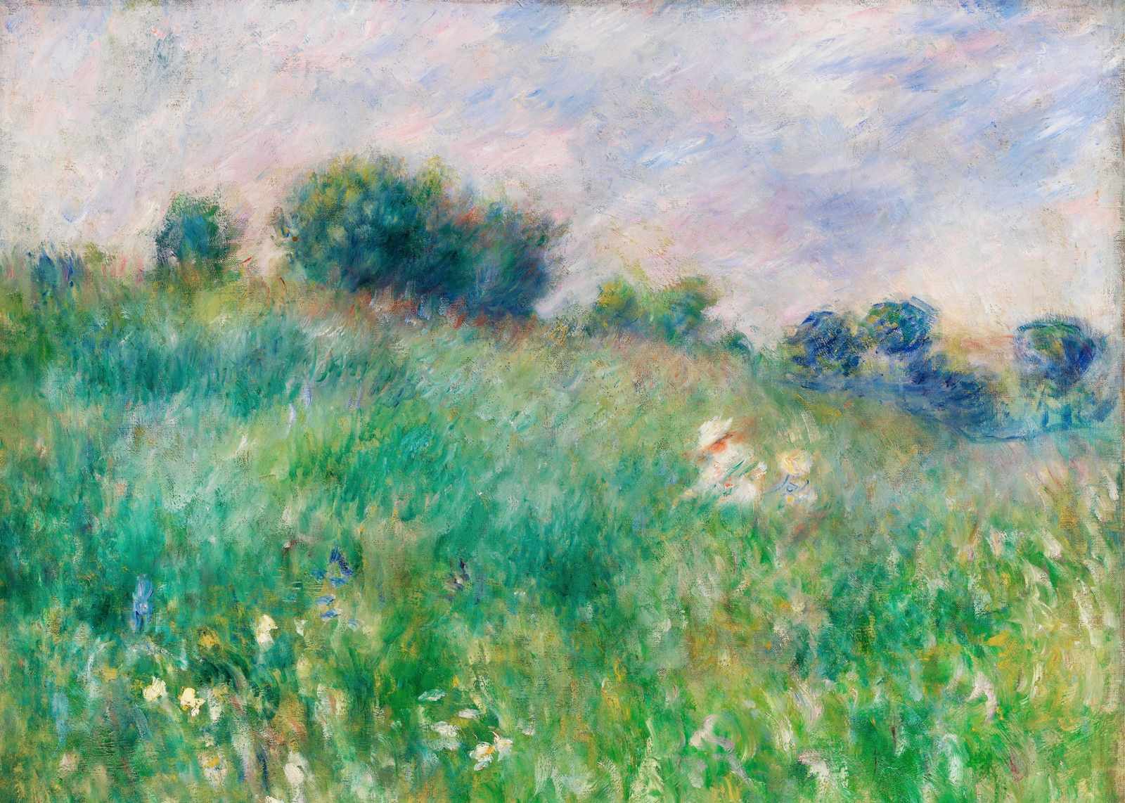 Impressionist Meadow Landscape Wall Art