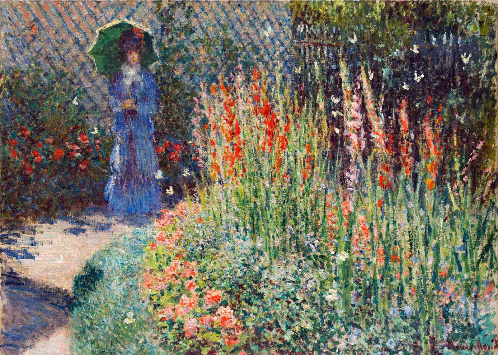 Impressionist Garden Woman Wall Art
