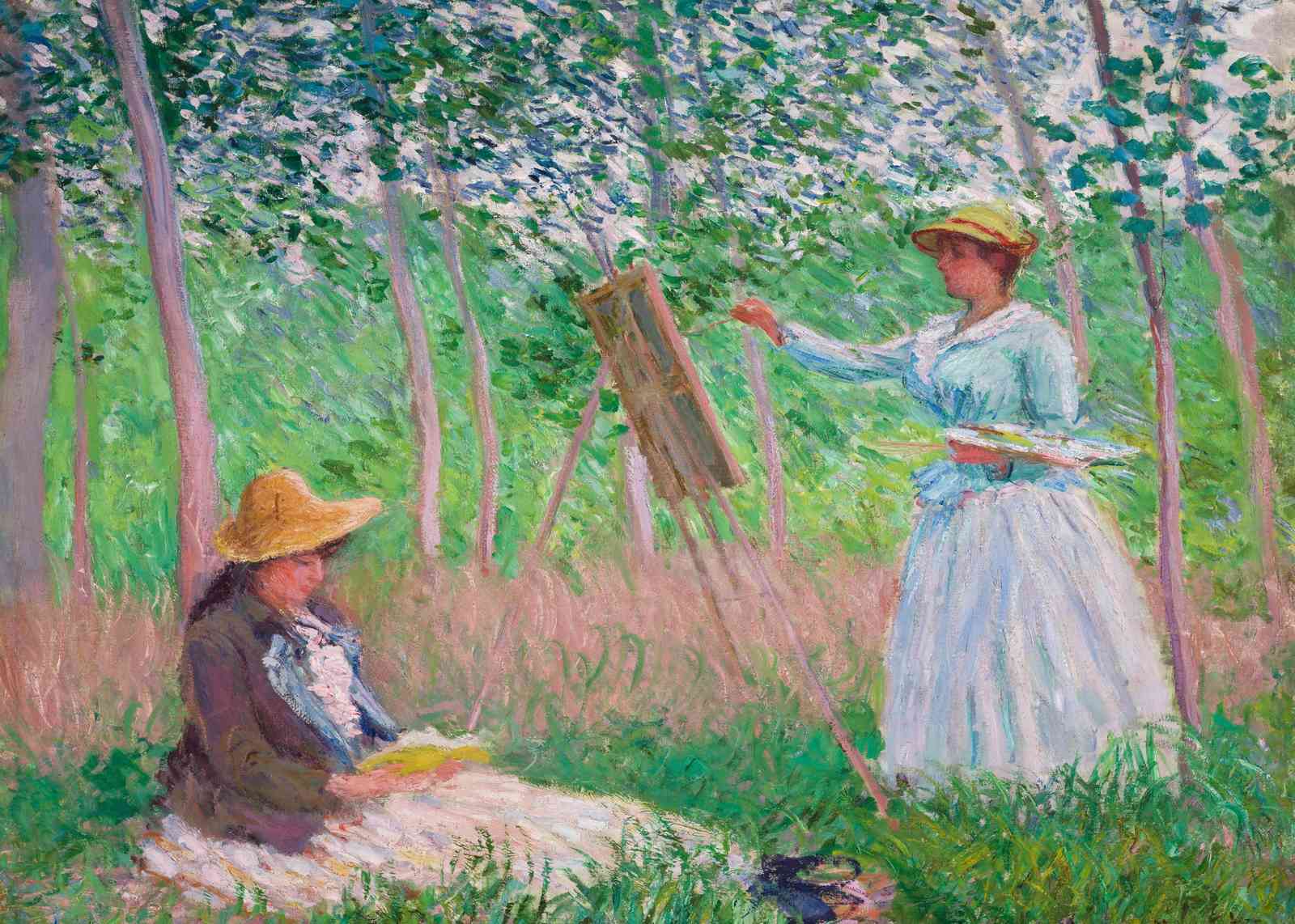 Impressionist Garden Scene Wall Art