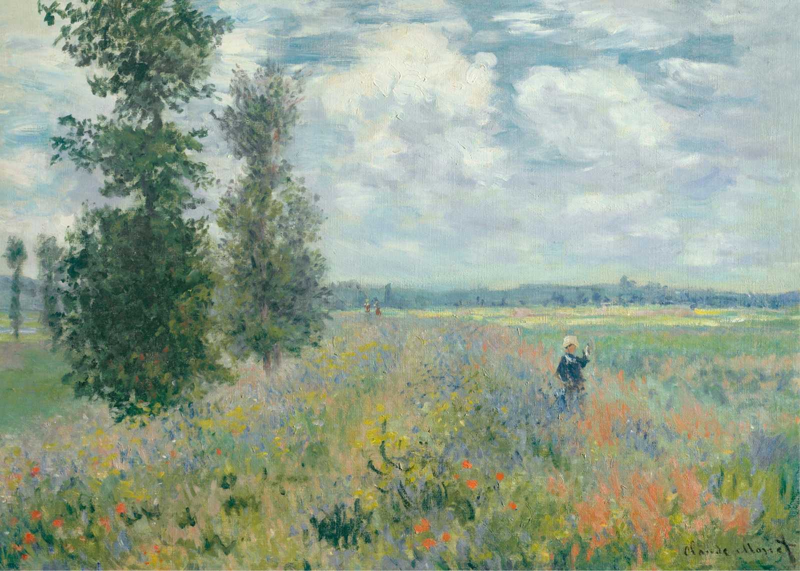Impressionist Meadow Scene Wall Art