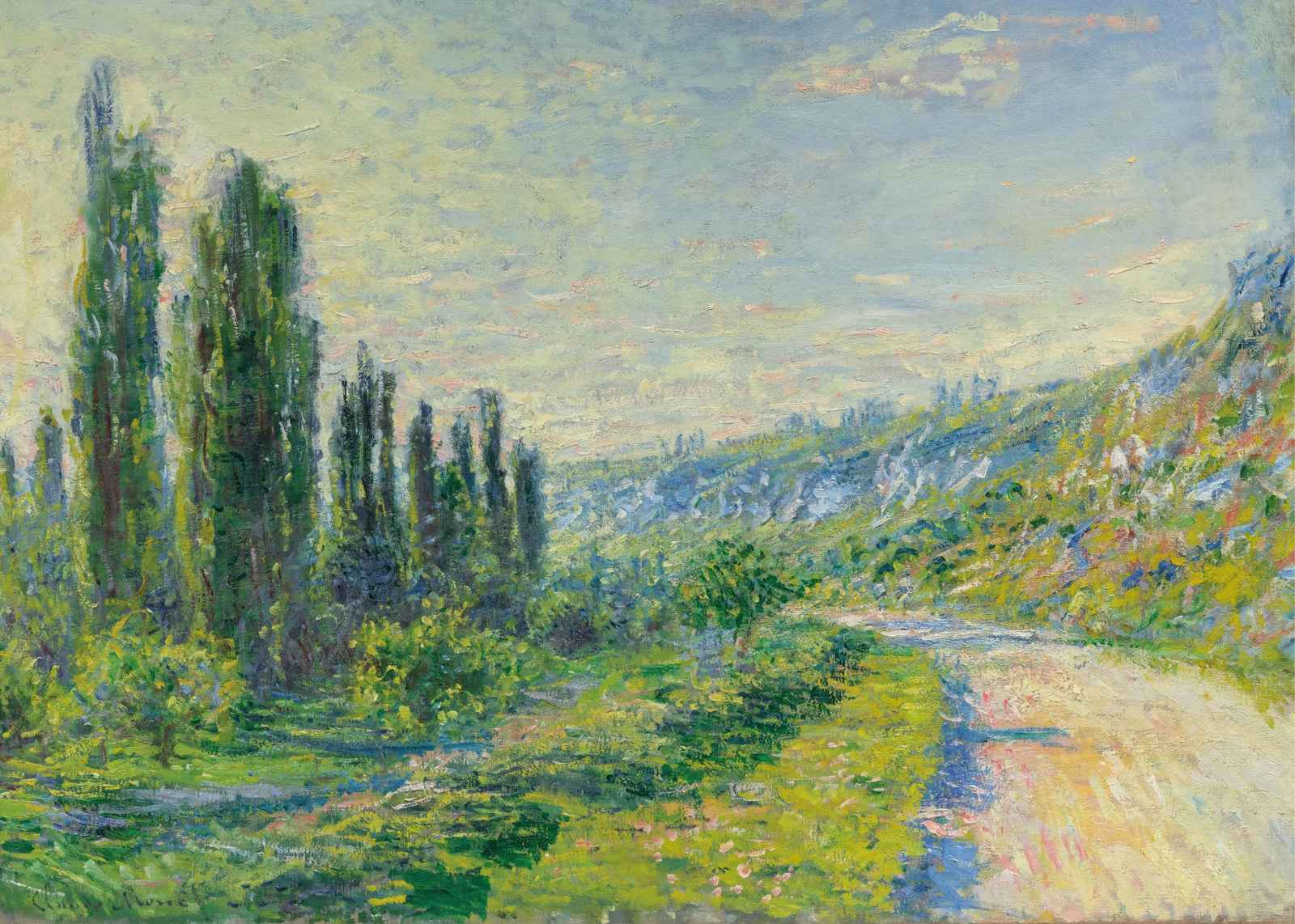 Impressionist Poplars Landscape Wall Art