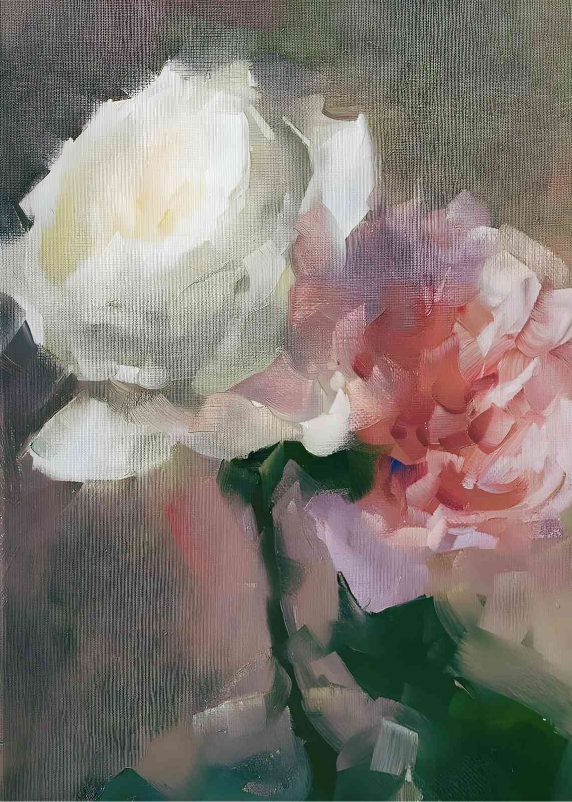 Soft Petal Dream Abstract Floral Wall Art