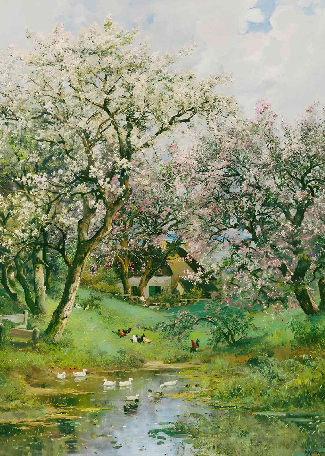 Spring Orchard Serenity Wall Art