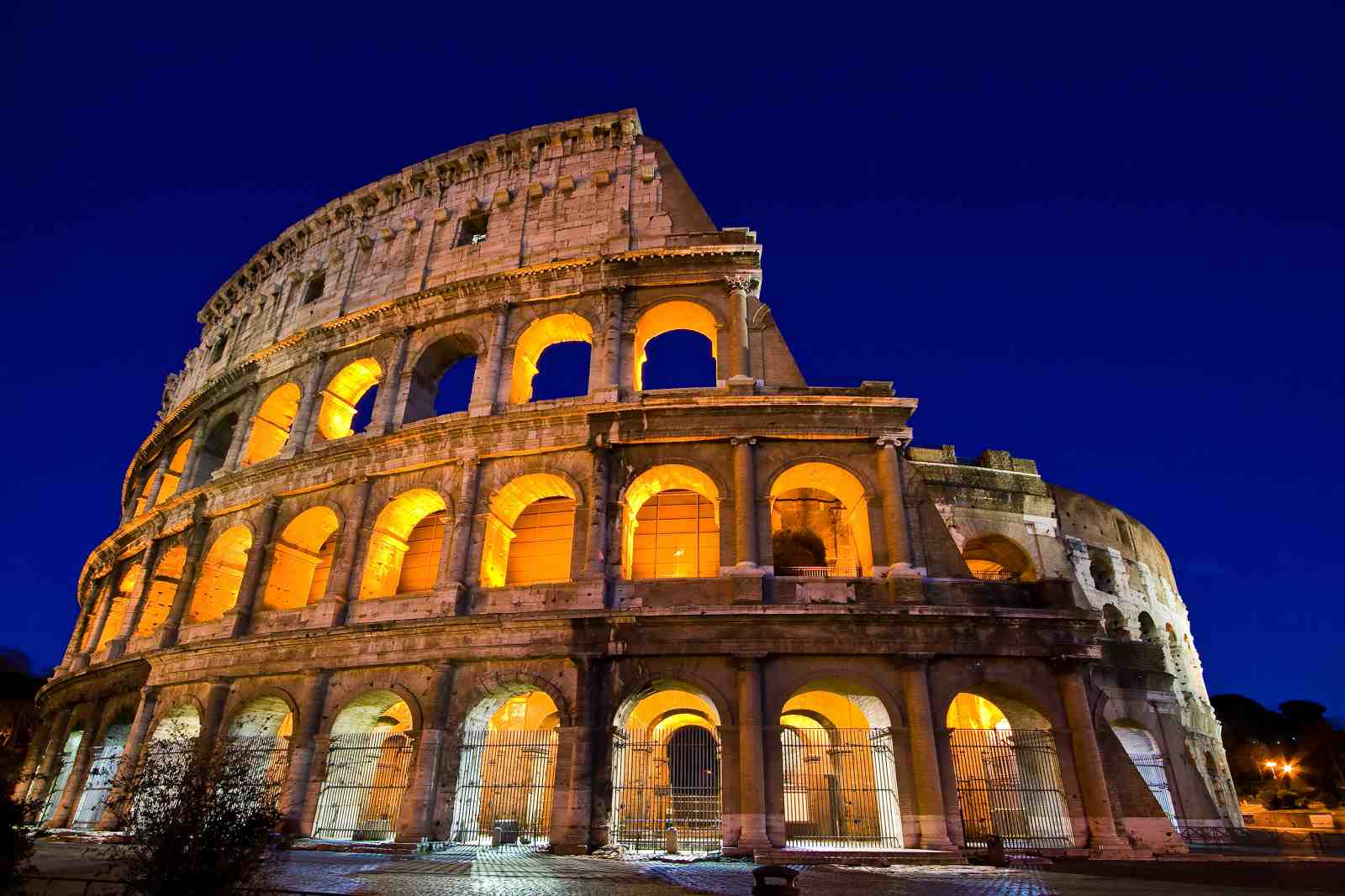 Majestic Colosseum at Night Wall Art