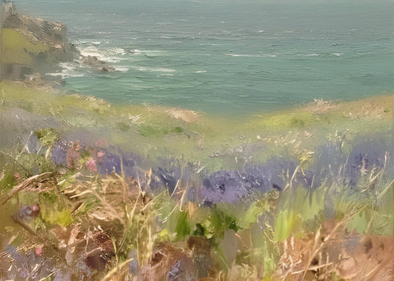 Serene Coastal Landscape Wall Art