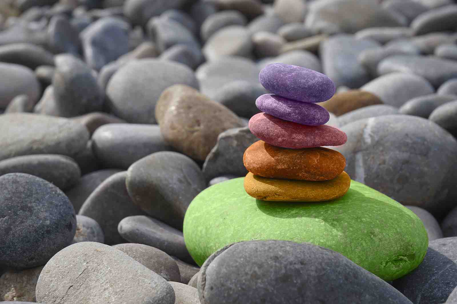 Zen Balance Stacked Stones Wall Art