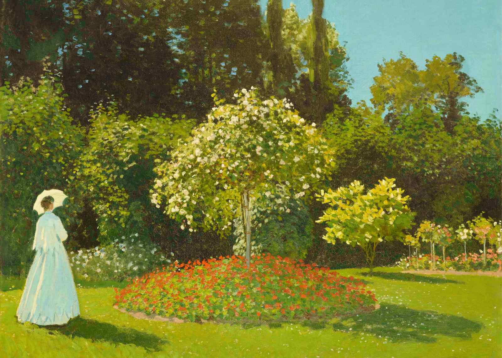 Impressionist Garden Lady Wall Art