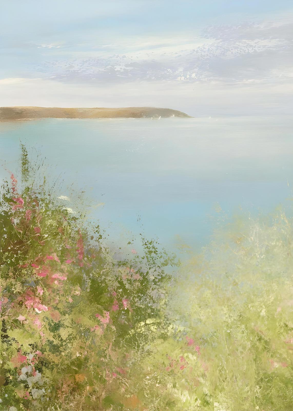 Coastal Wildflowers & Sea Mist Wall Art