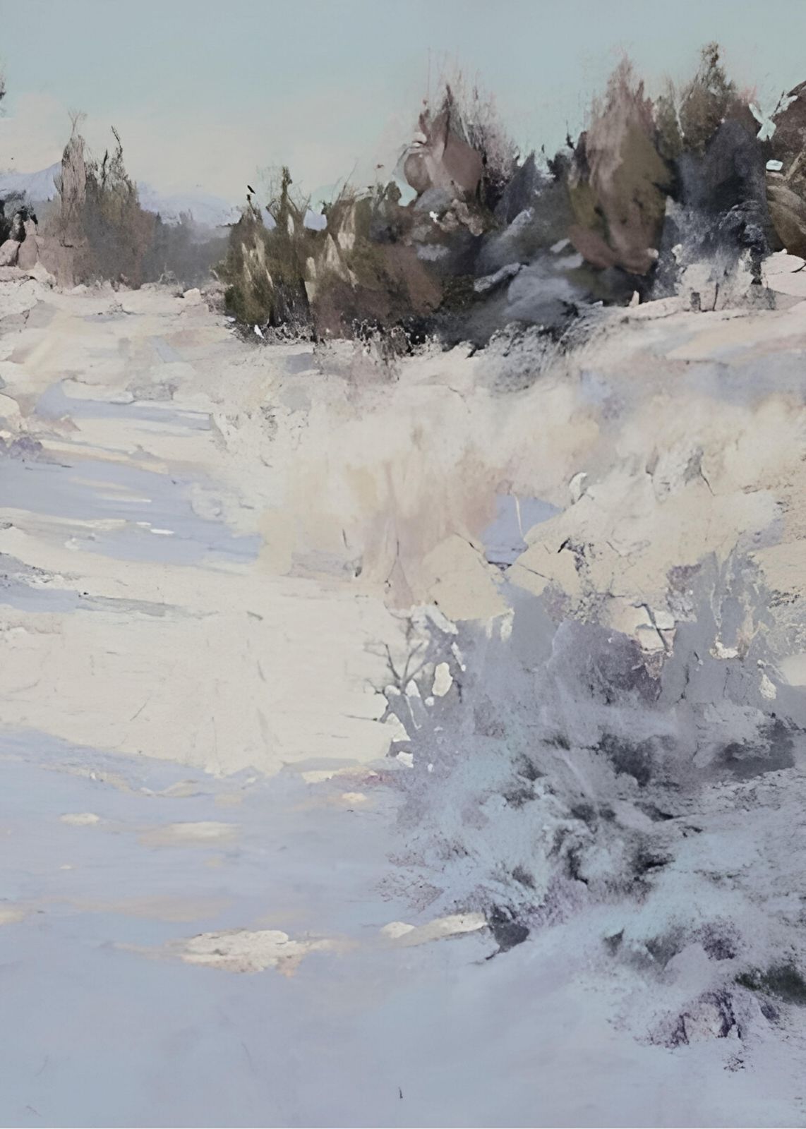 Serene Winter Landscape Wall Art