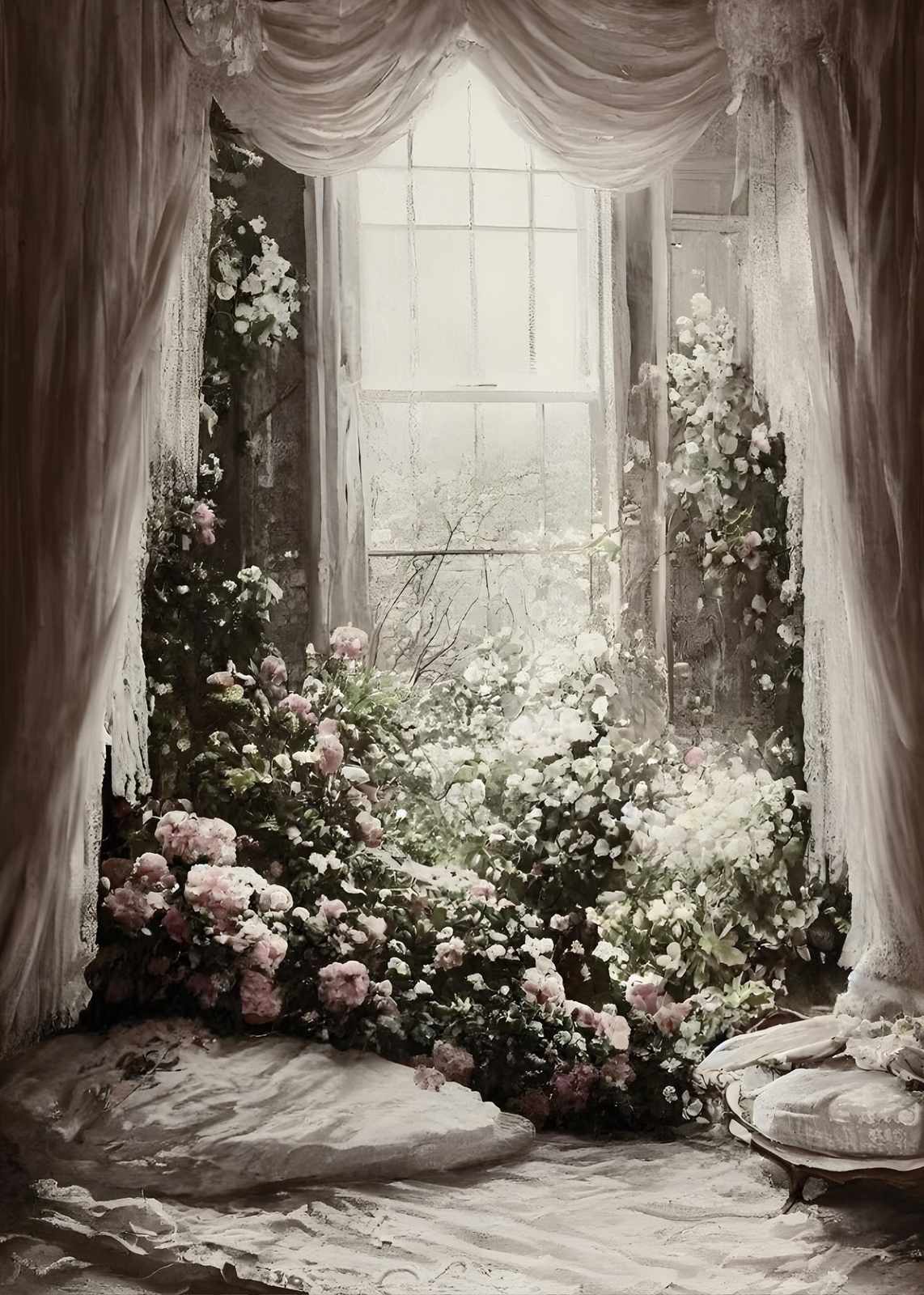 Enchanted Garden Window Wall Art