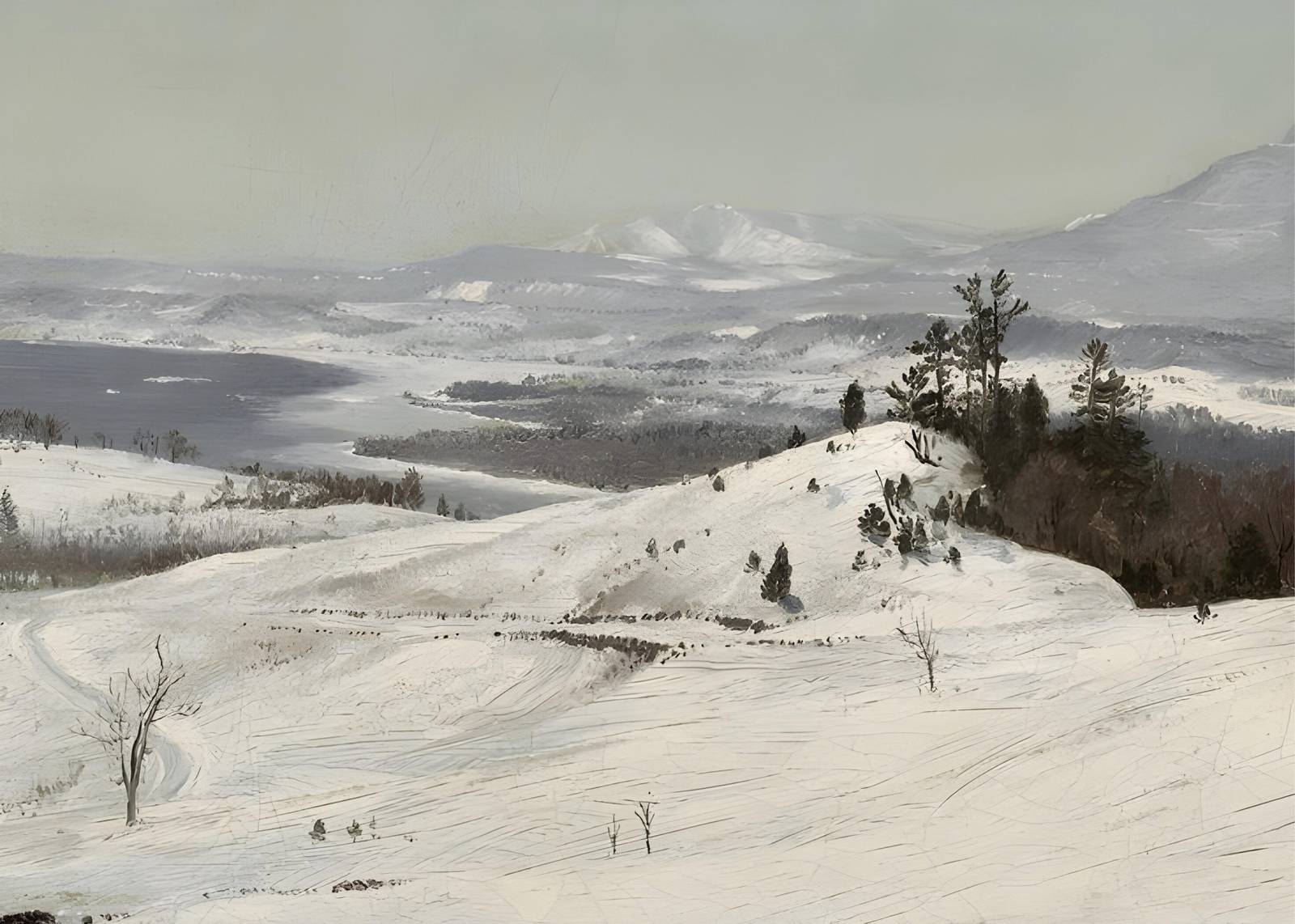 Serene Winter Landscape Wall Art