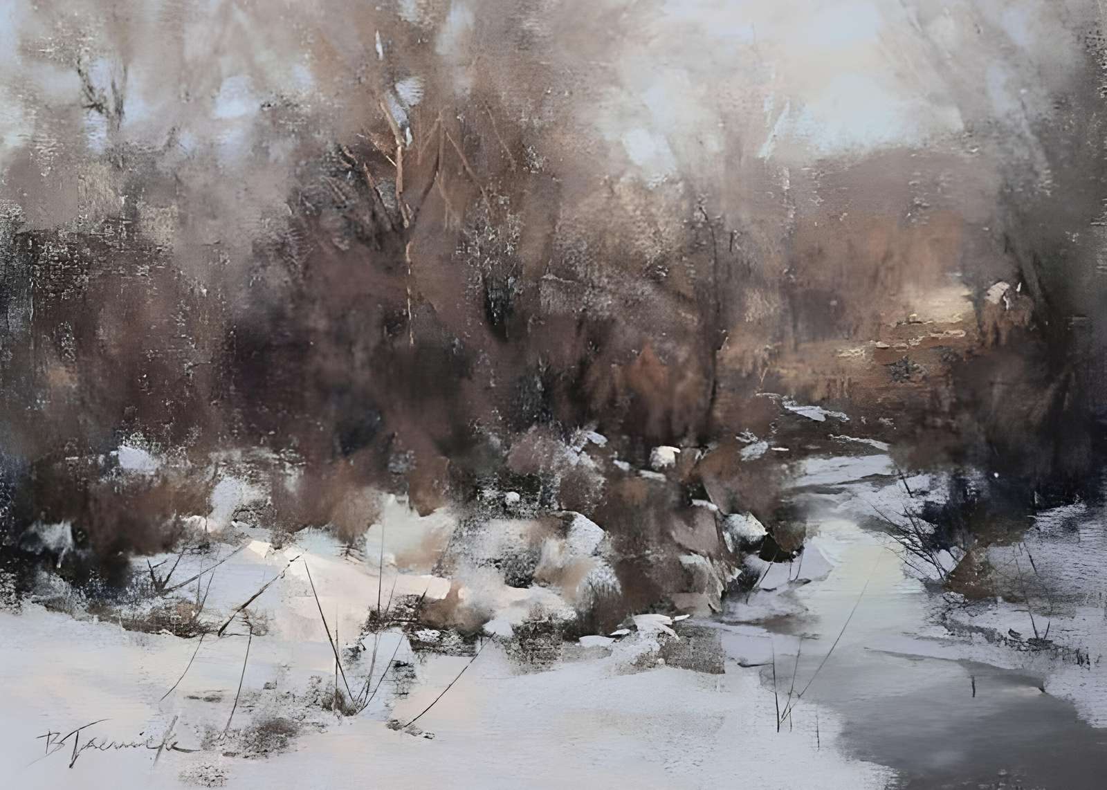 Winter Serenity Landscape Wall Art