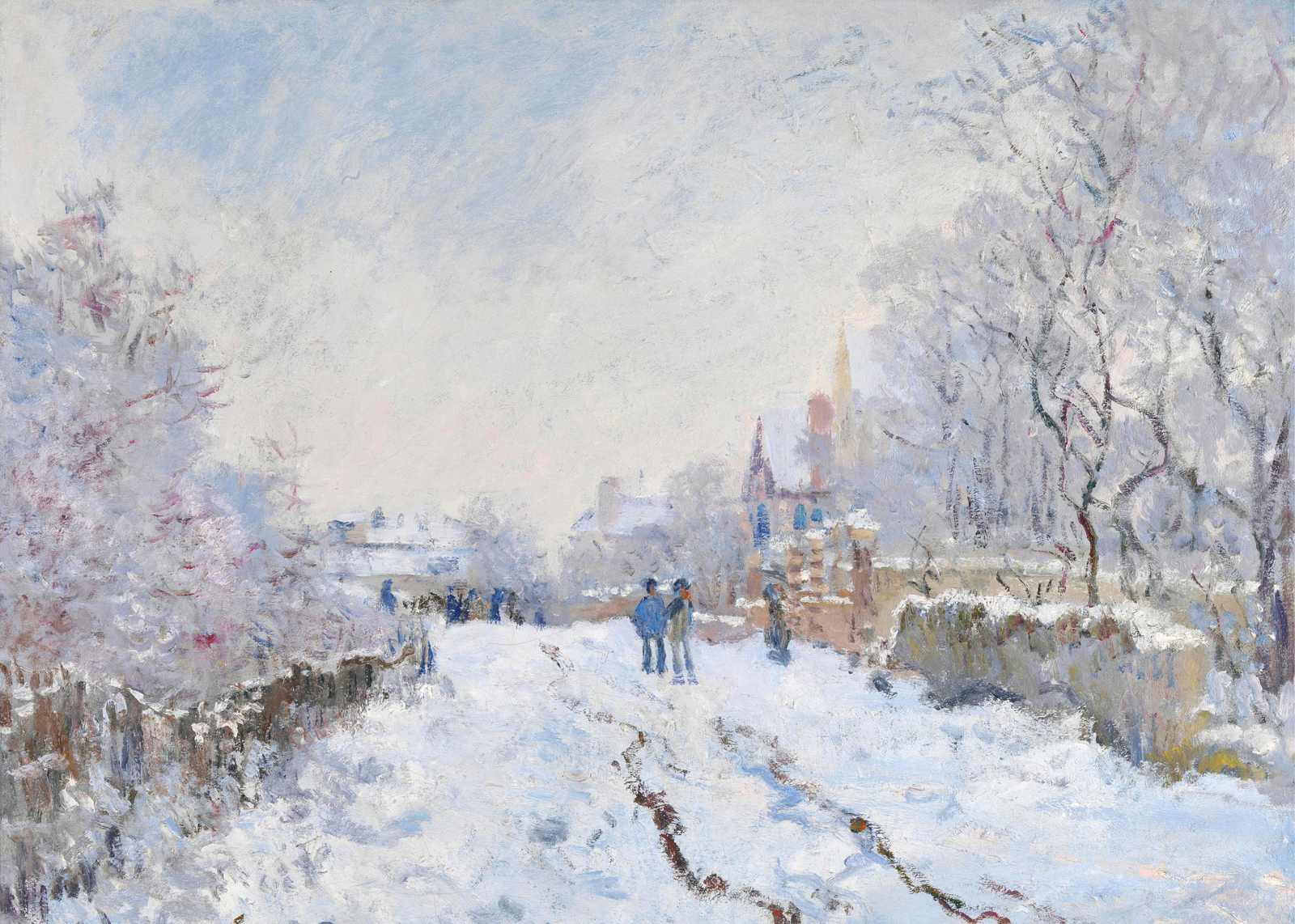 Impressionist Winter Scene Wall Art