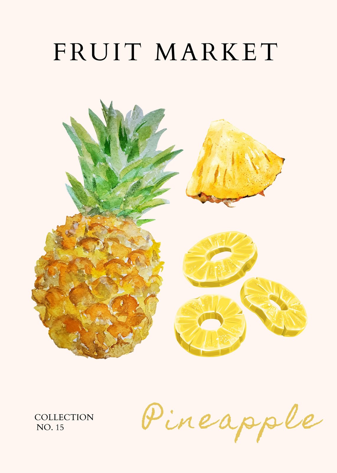 Tropical Pineapple Delight Wall Art