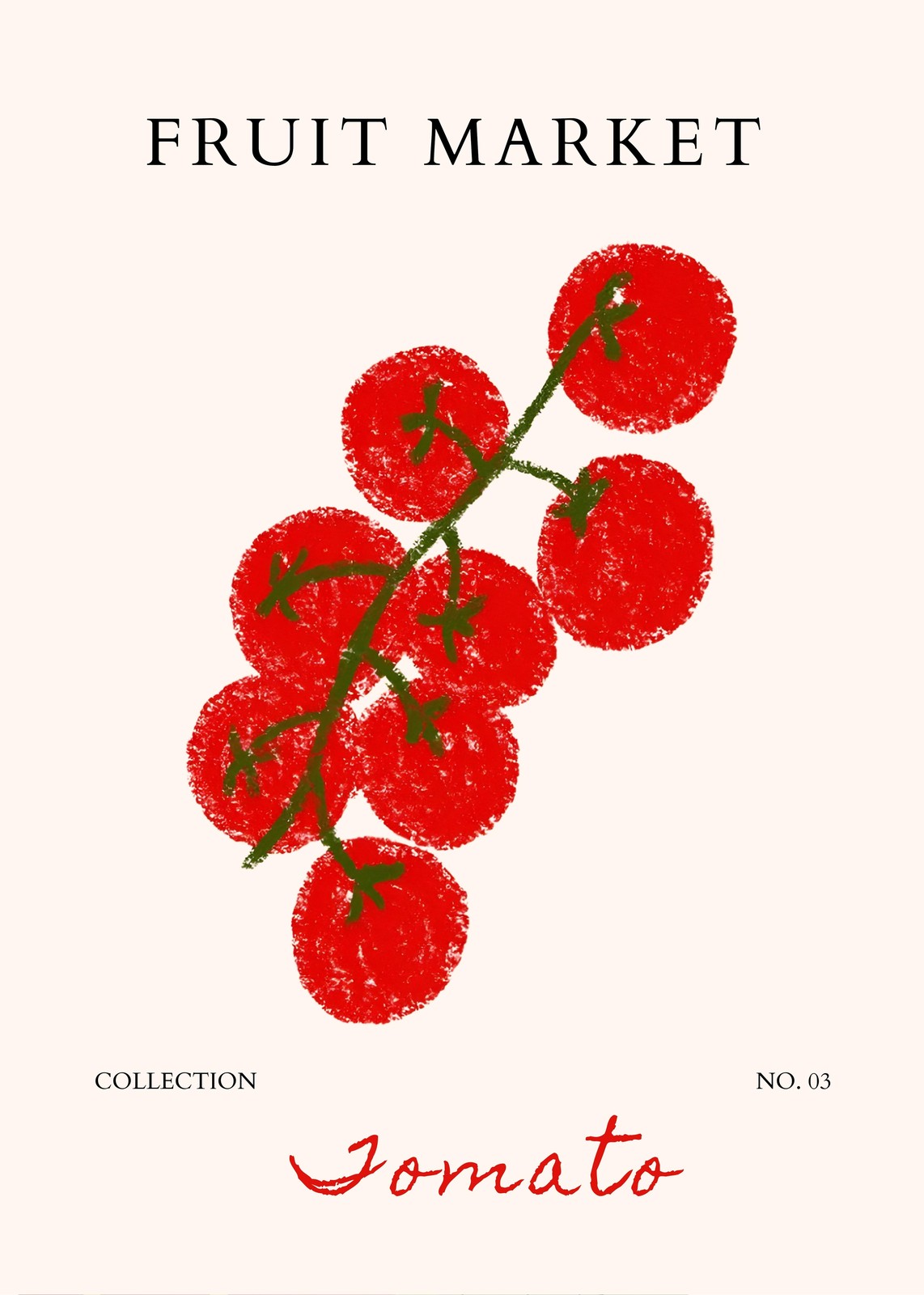 Vibrant Cherry Tomato Art Wall Art
