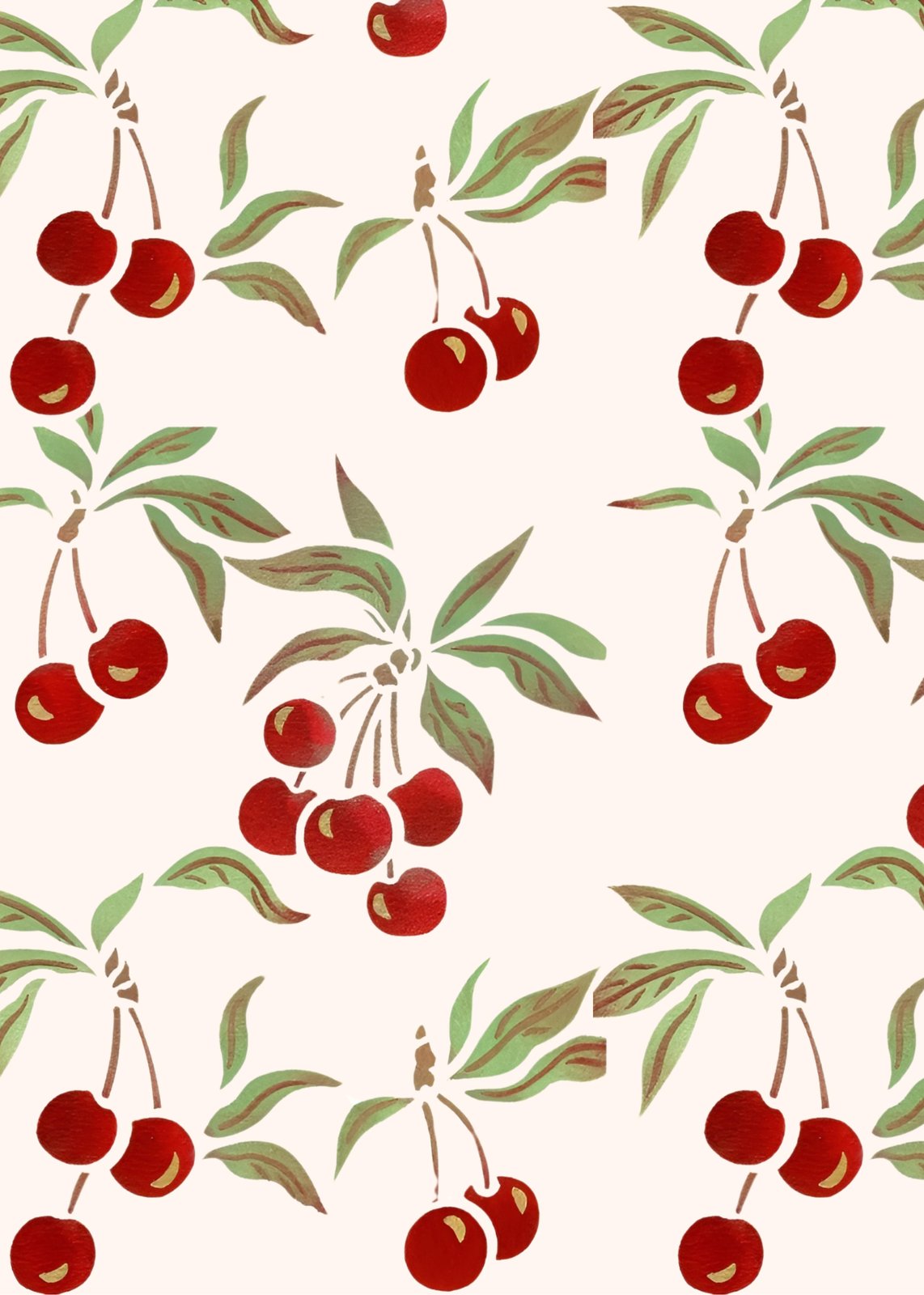 Charming Cherry Branches Wall Art
