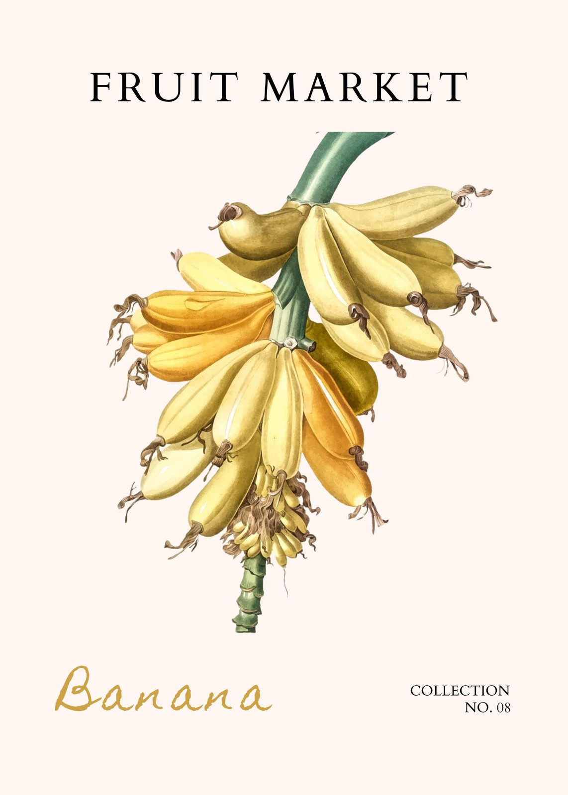 Botanical Banana Bunch Wall Art