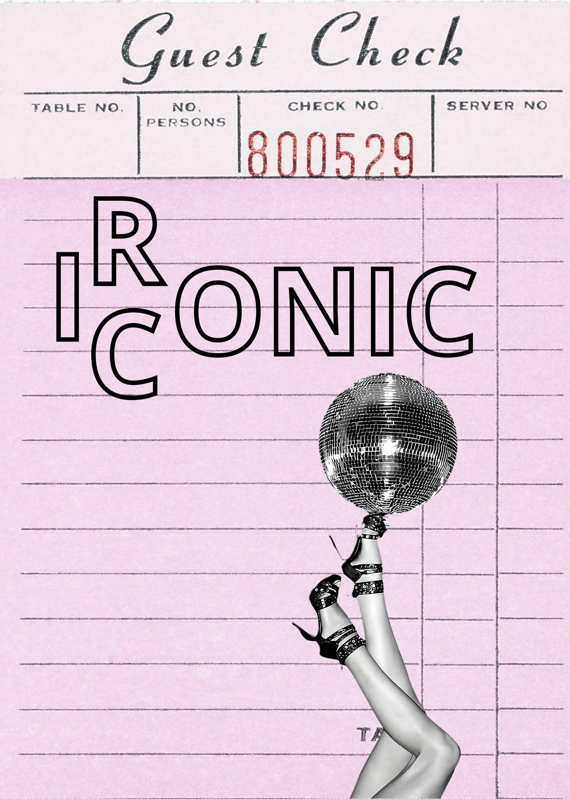 Retro Disco Ball Legs "Iconic" Wall Art