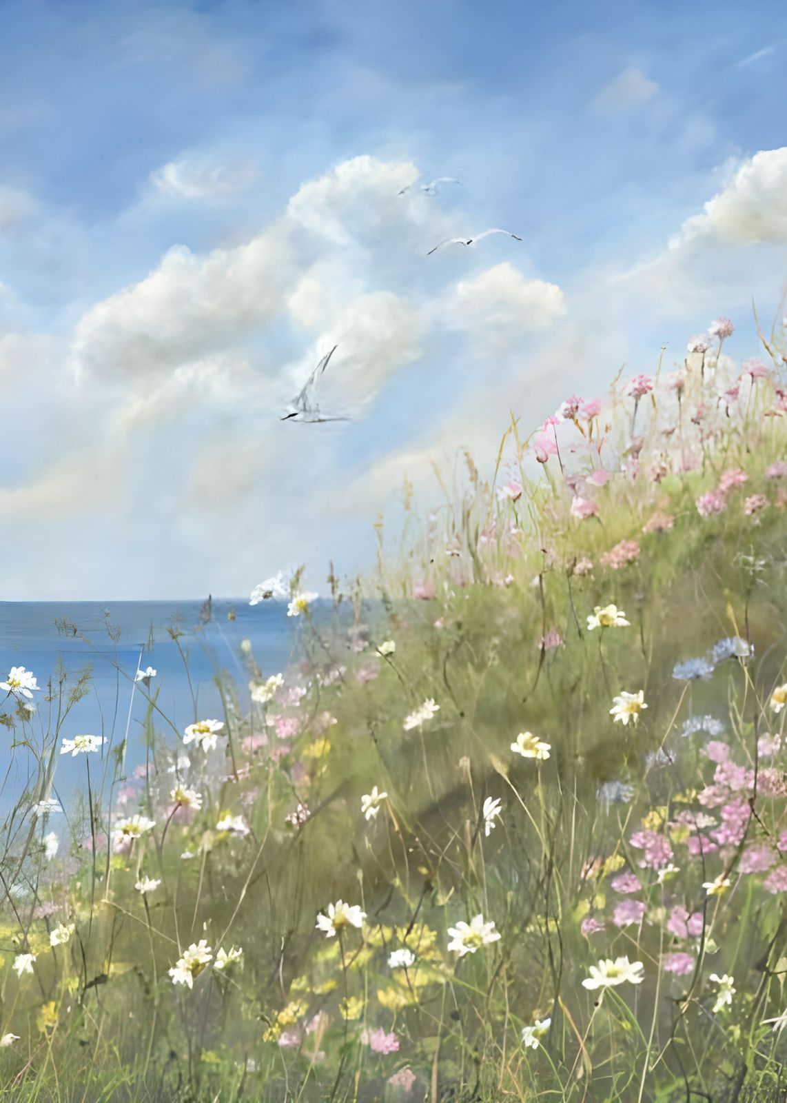 Coastal Meadow Serenity Wall Art