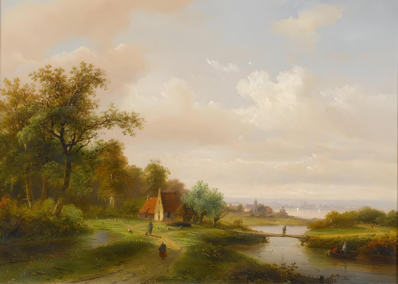 Pastoral Landscape Tranquil Farmhouse Wall Art