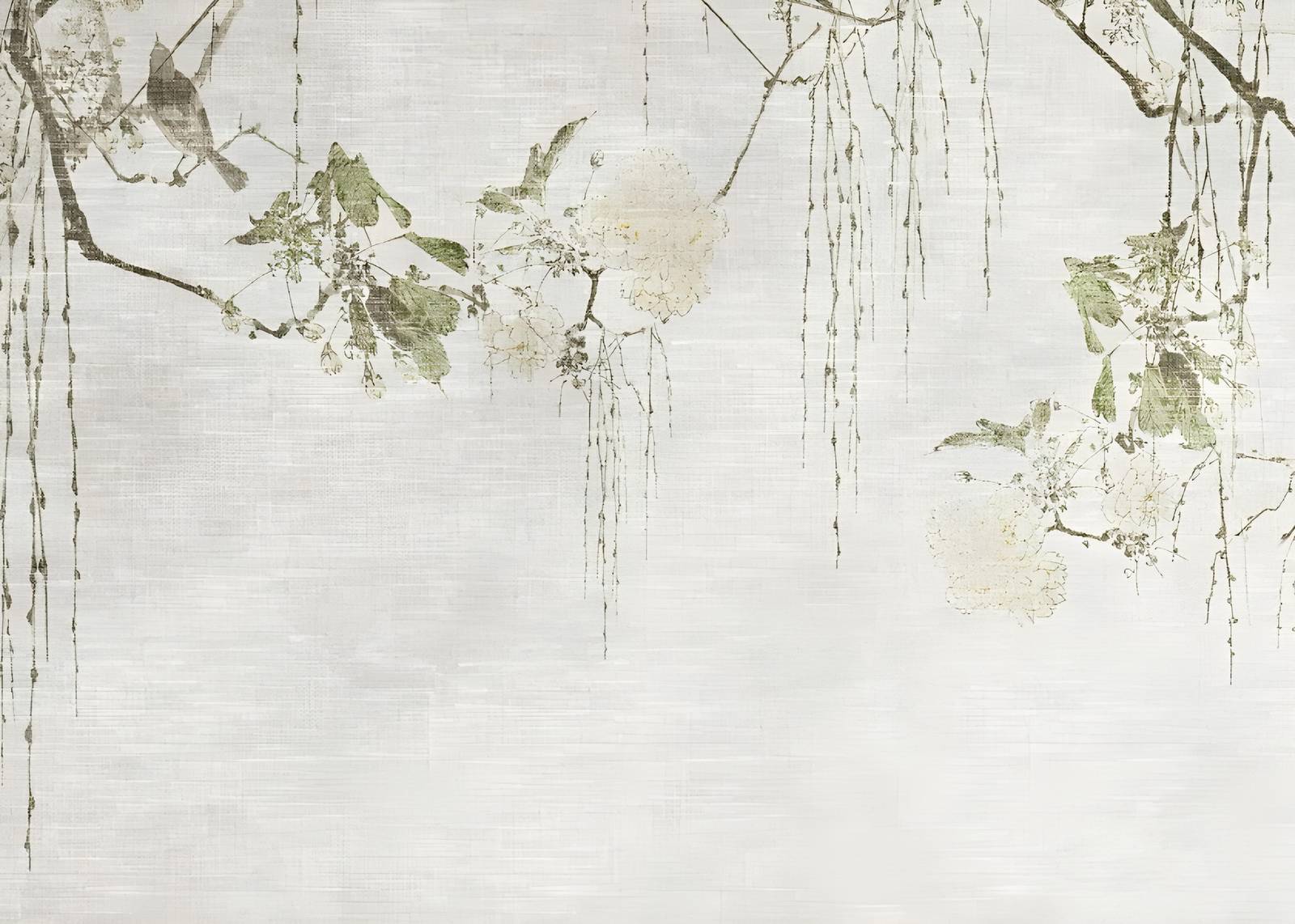 Serene Birds & Blossoms Wall Art