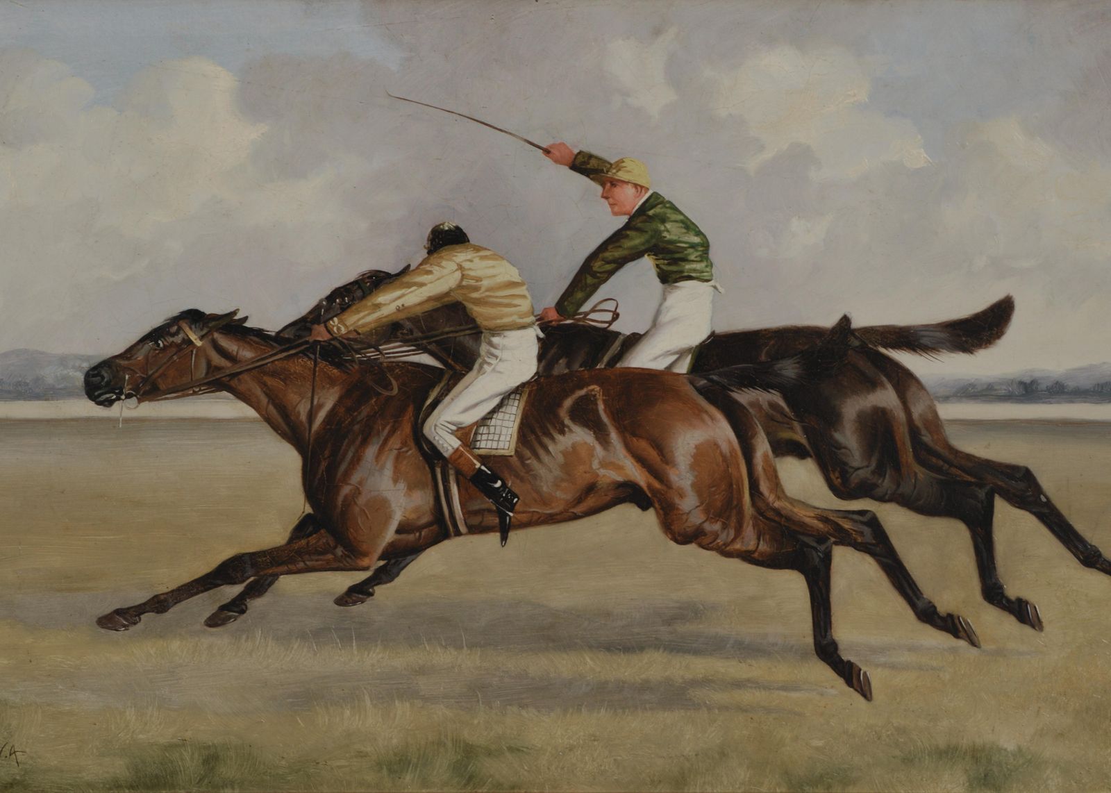 Dynamic Horse Race Jockeys Wall Art