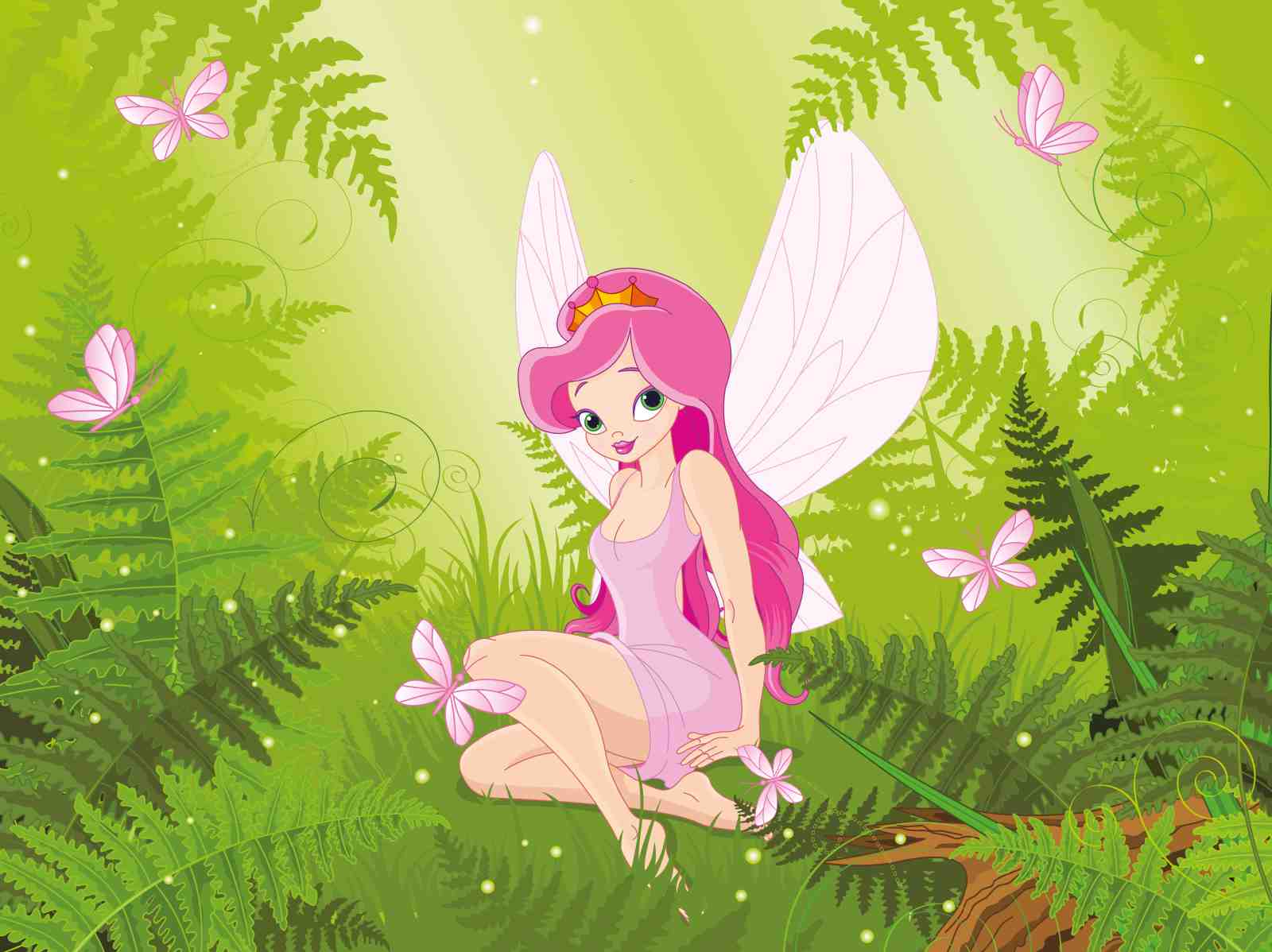 Enchanting Fairy in Forest Wall Art