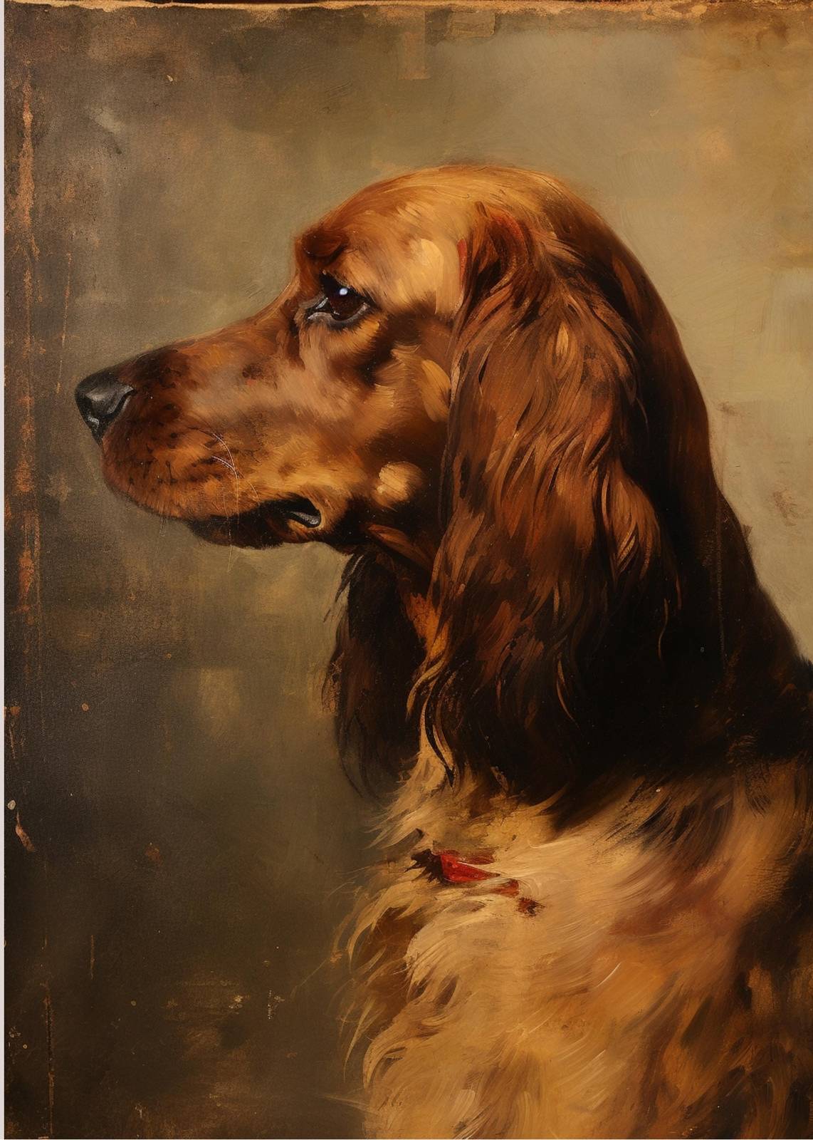 Elegant Irish Setter Portrait Wall Art