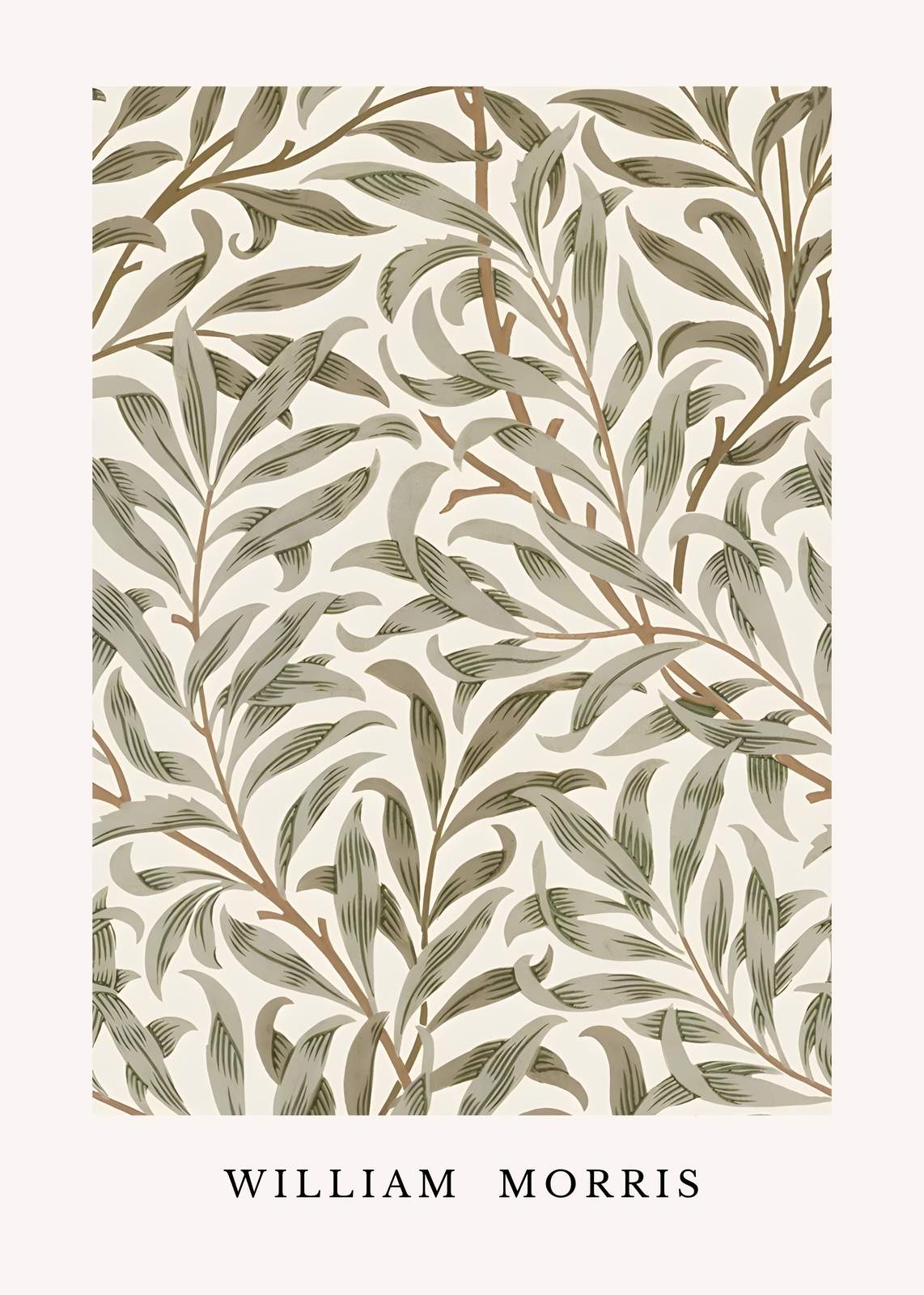 William Morris Willow Leaf Vintage Wall Art