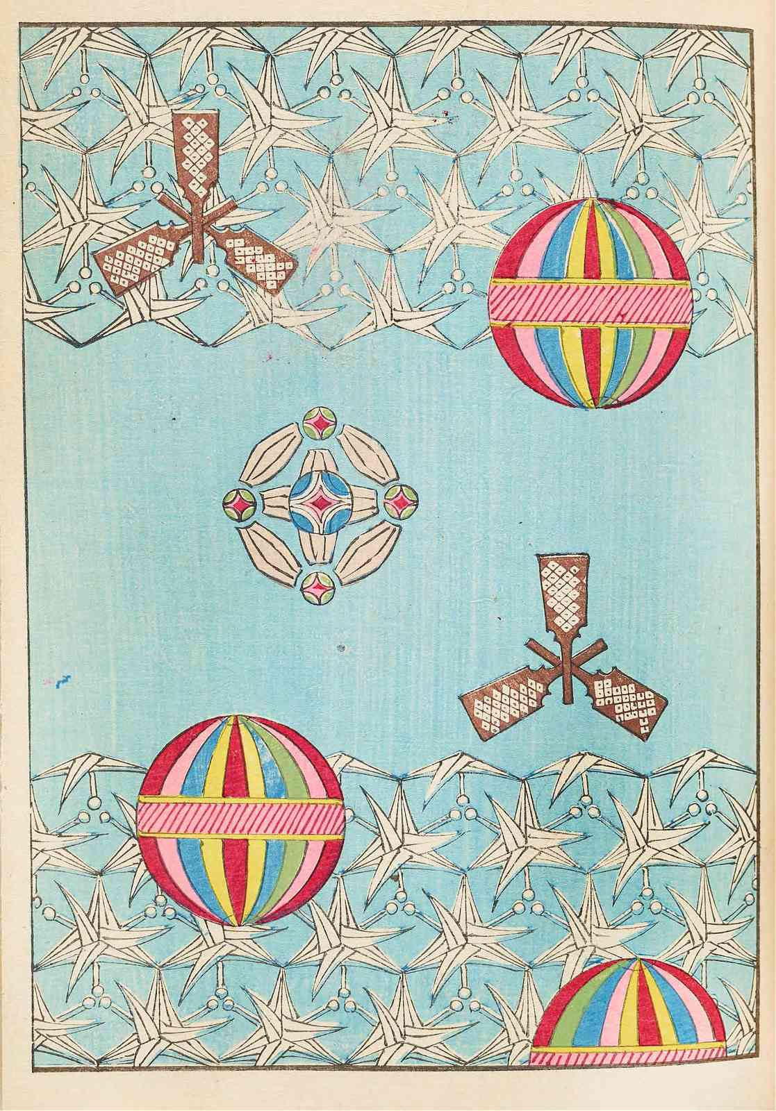 Art Nouveau Geometric Globes Wall Art
