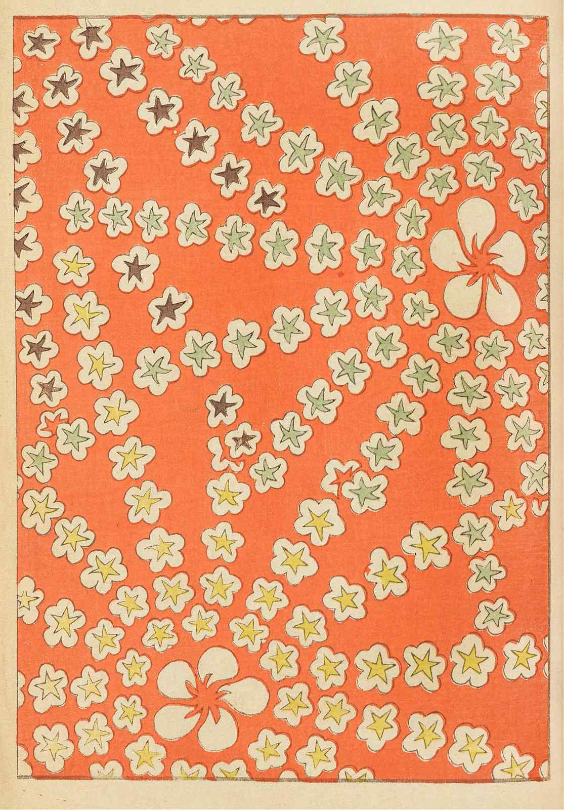 Vibrant Floral Burst Japanese Art Wall Art