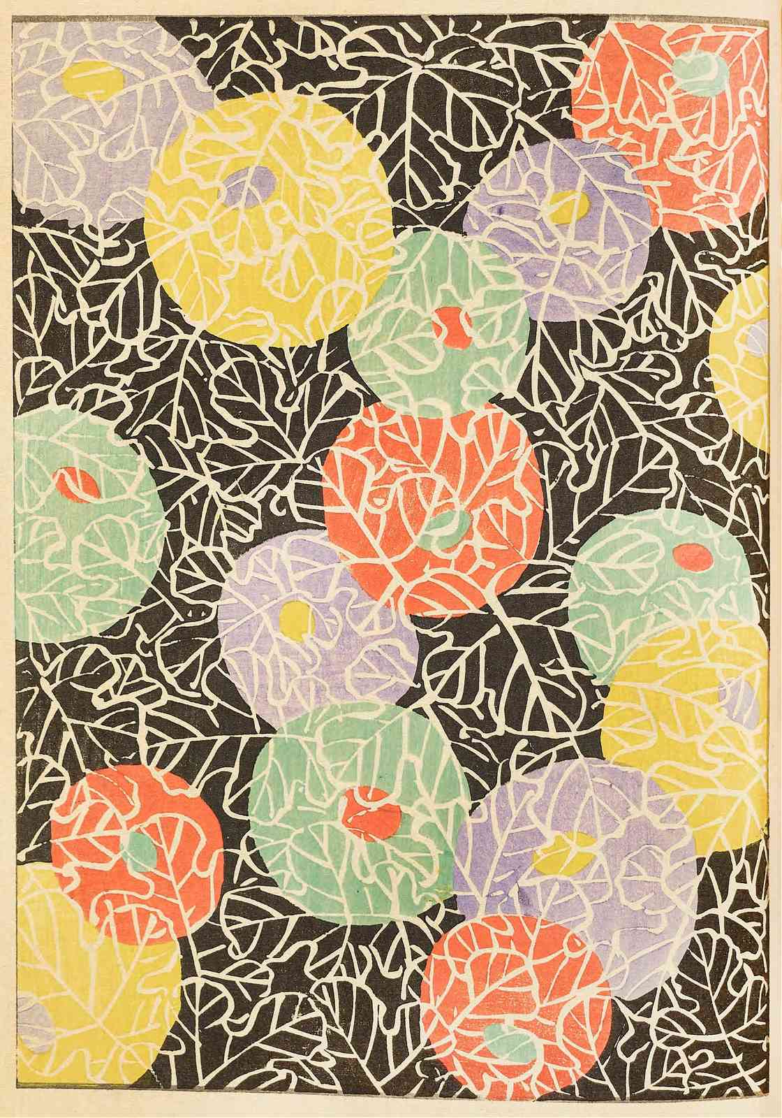 Vibrant Floral Japanese Art Wall Art