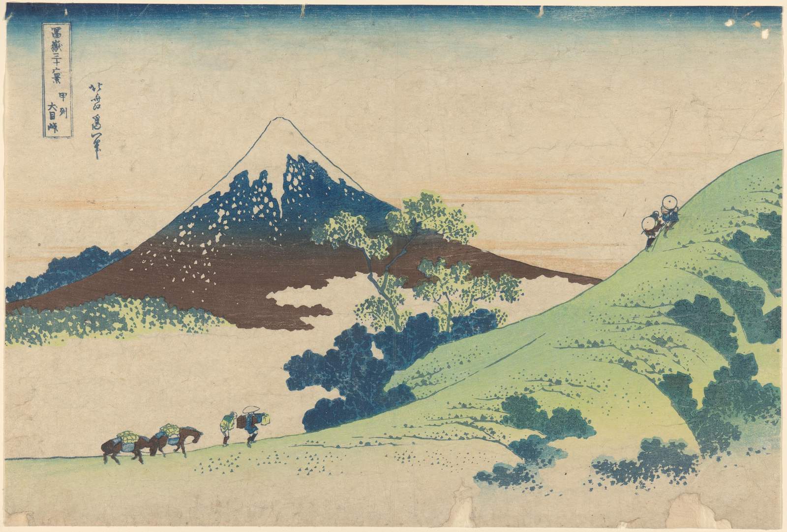 Serene Fuji Mountain Landscape Japanese Art Wall Art