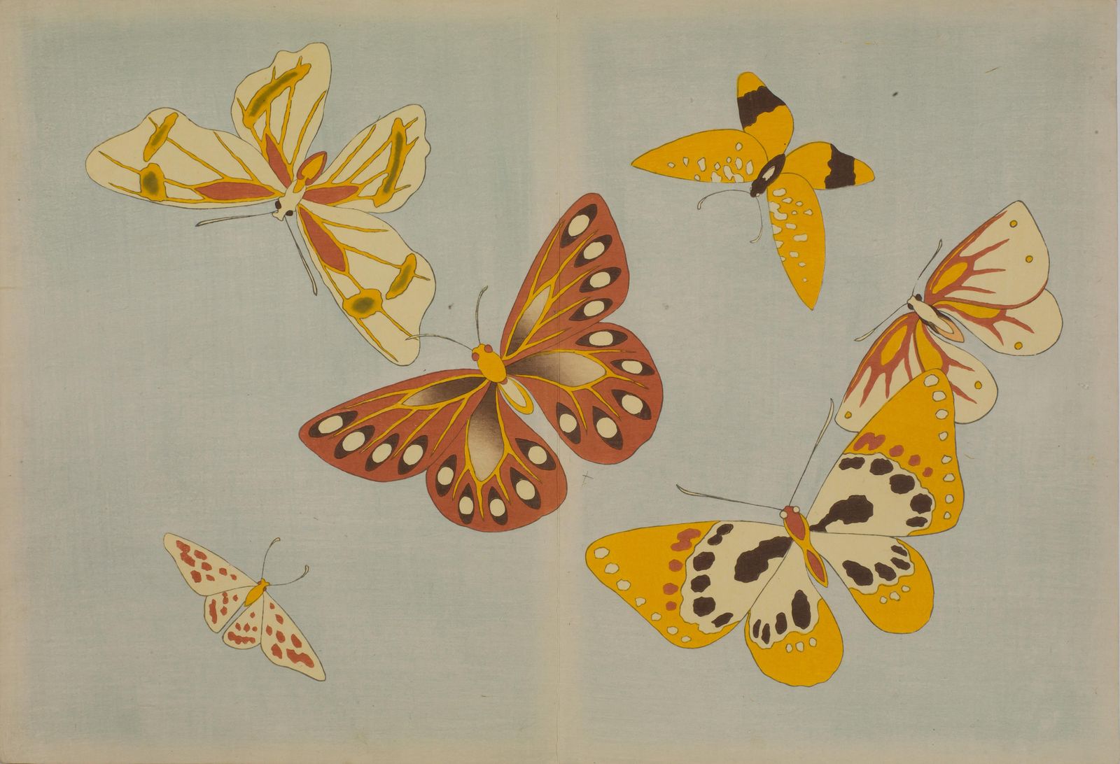 Vintage Butterfly Art Wall Art