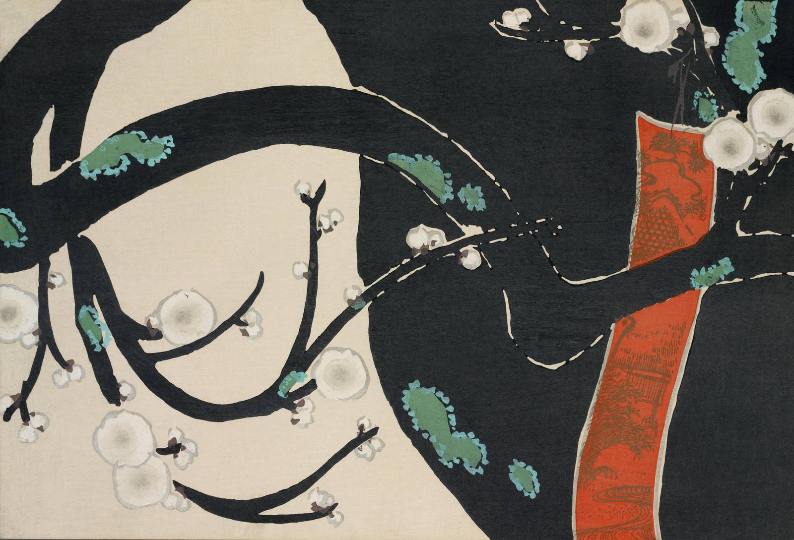 Japanese Plum Blossom Art Wall Art