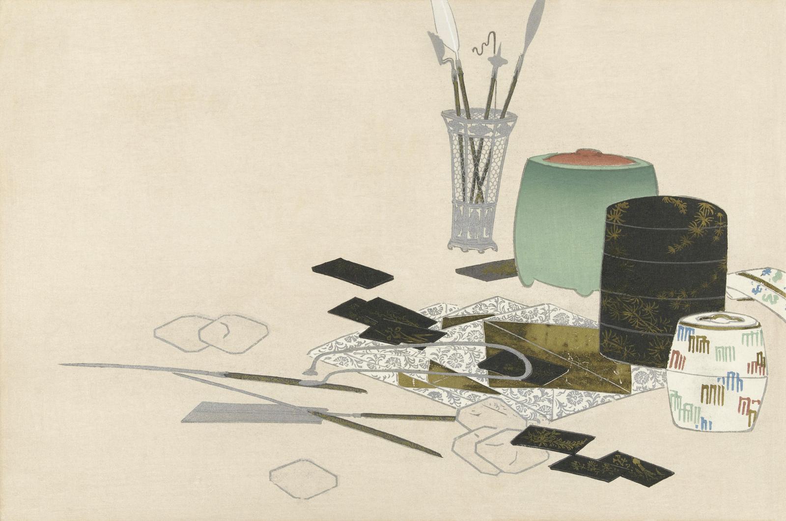 Elegant Asian Still Life Wall Art