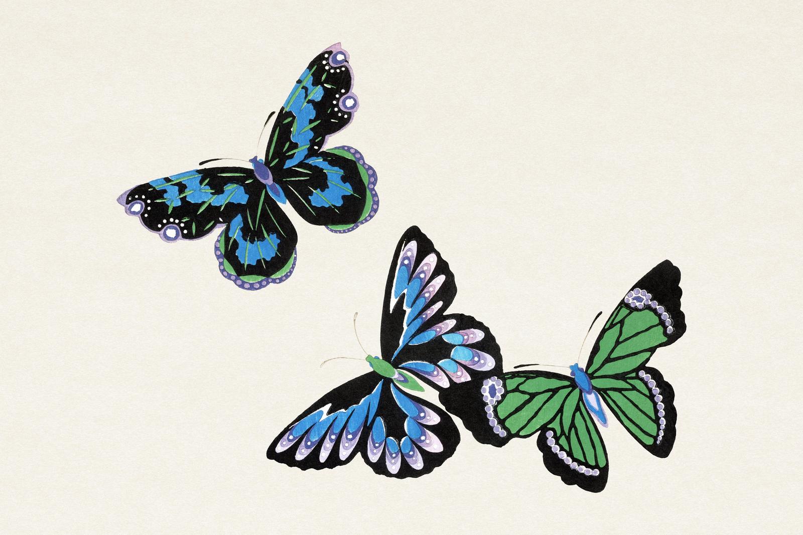 Enchanting Butterfly Trio Wall Art Wall Art