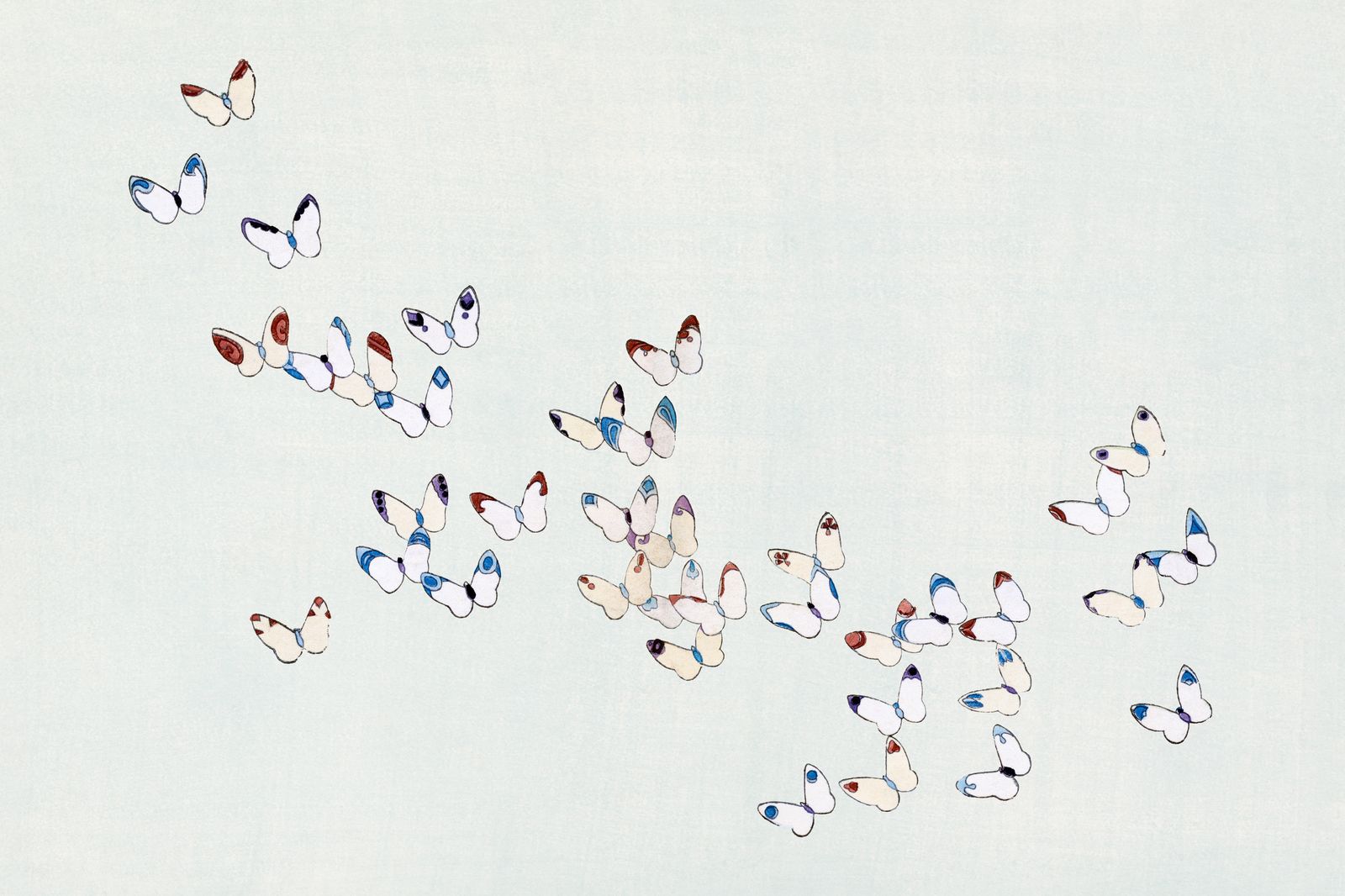 Elegant Butterfly Swarm Wall Art