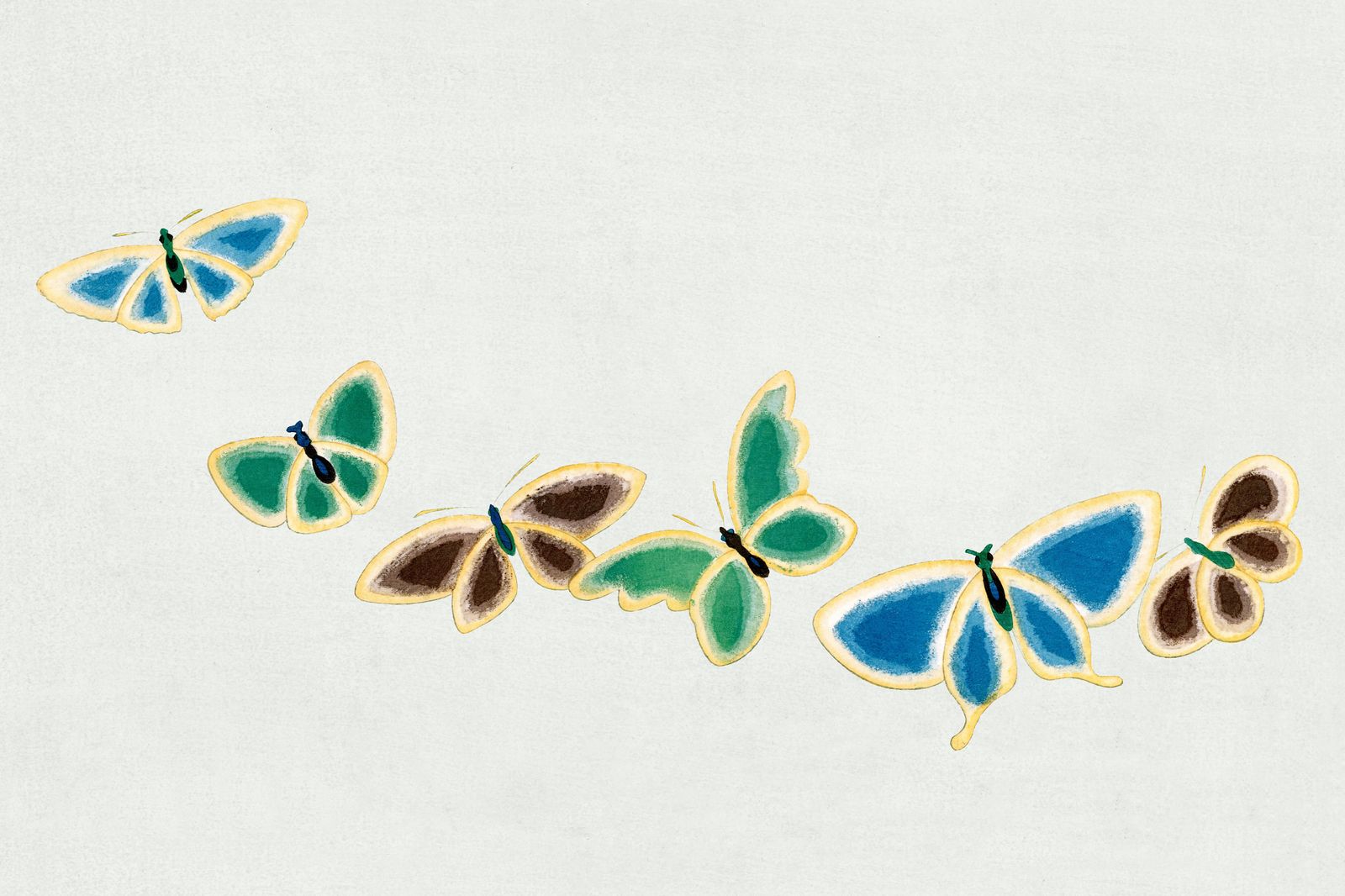 Elegant Butterfly Migration Wall Art Wall Art