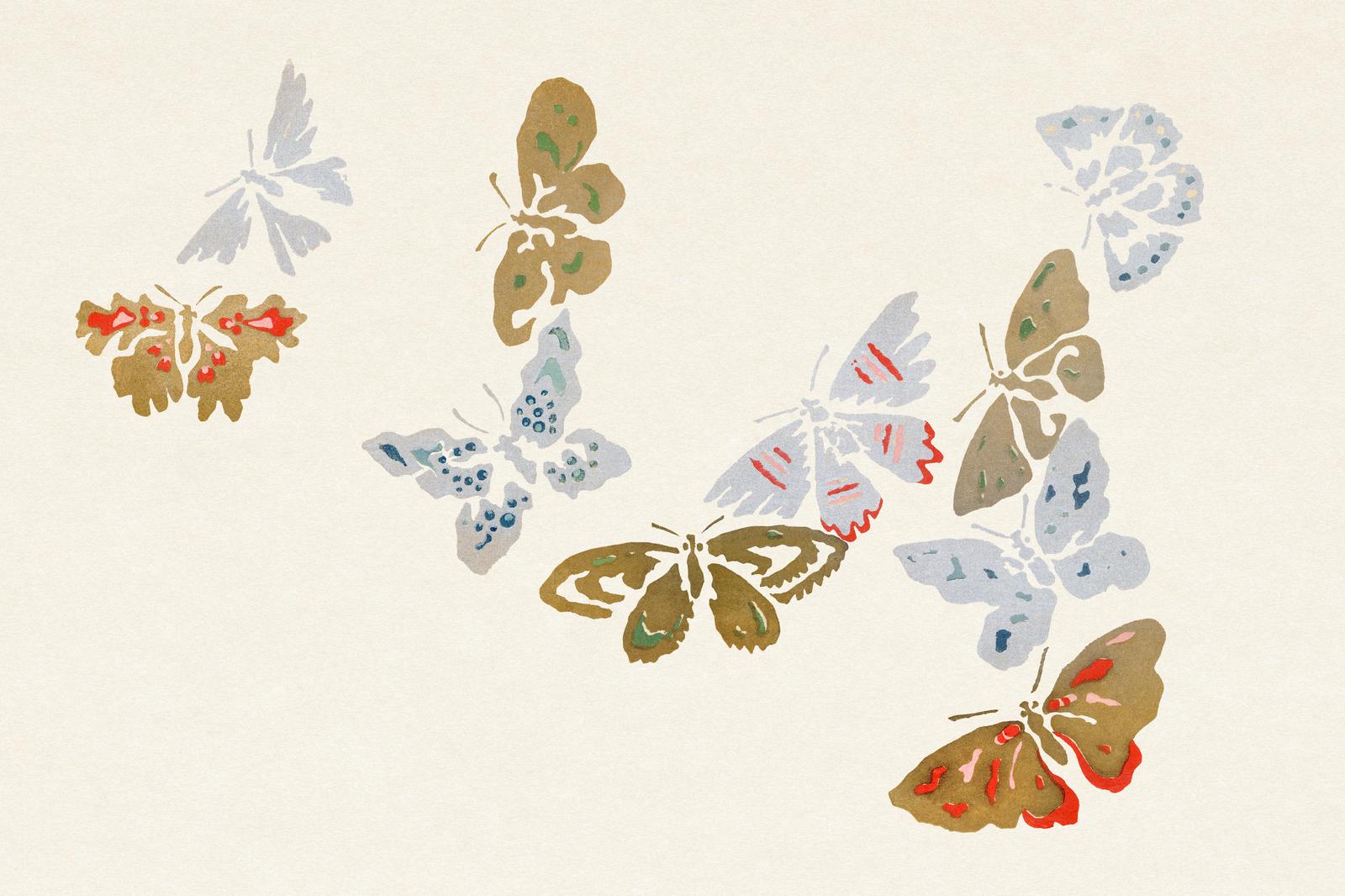 Ethereal Butterfly Flock Wall Art