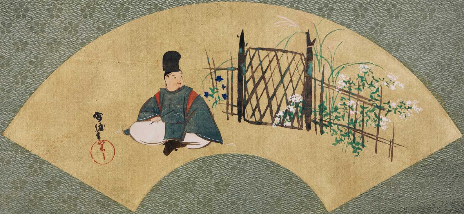 Serene Japanese Gentleman Zen Garden Wall Art
