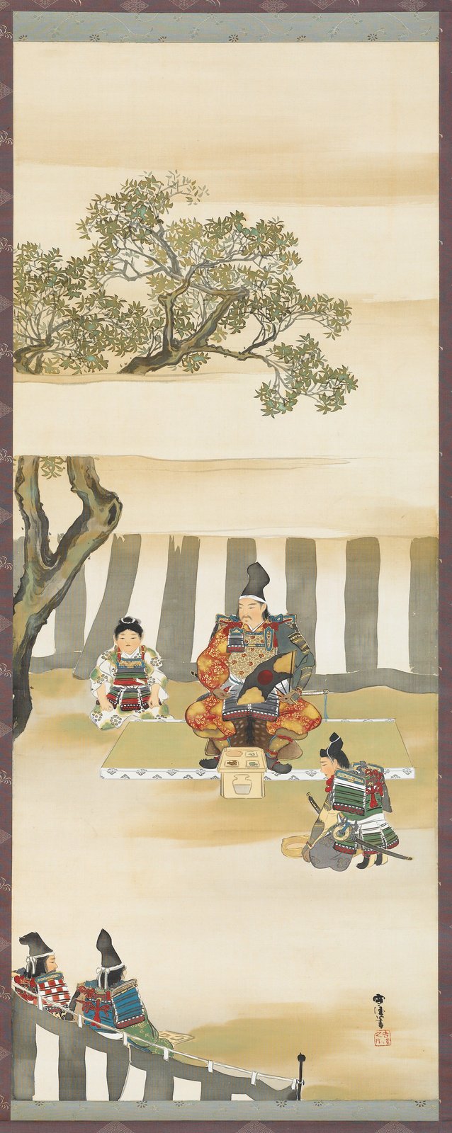 Samurai Gathering Japanese Art Wall Art