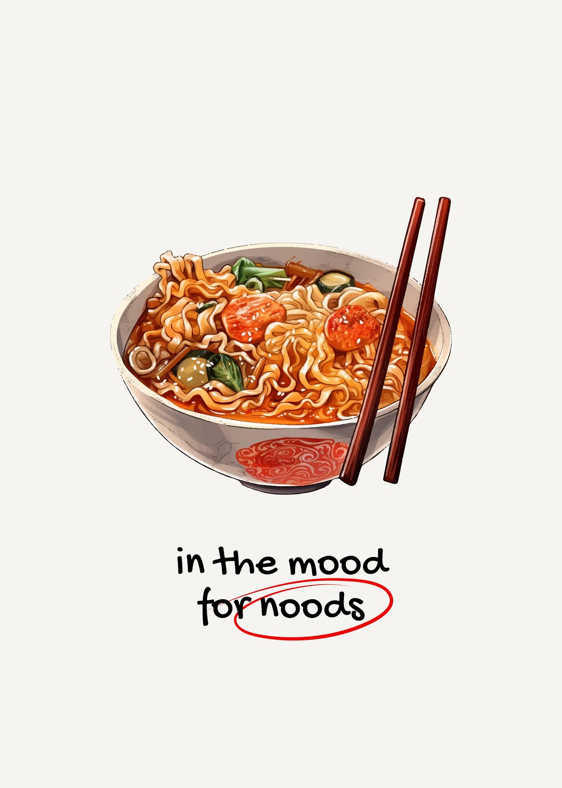 Noodle Bowl Art Wall Art for Food Lovers